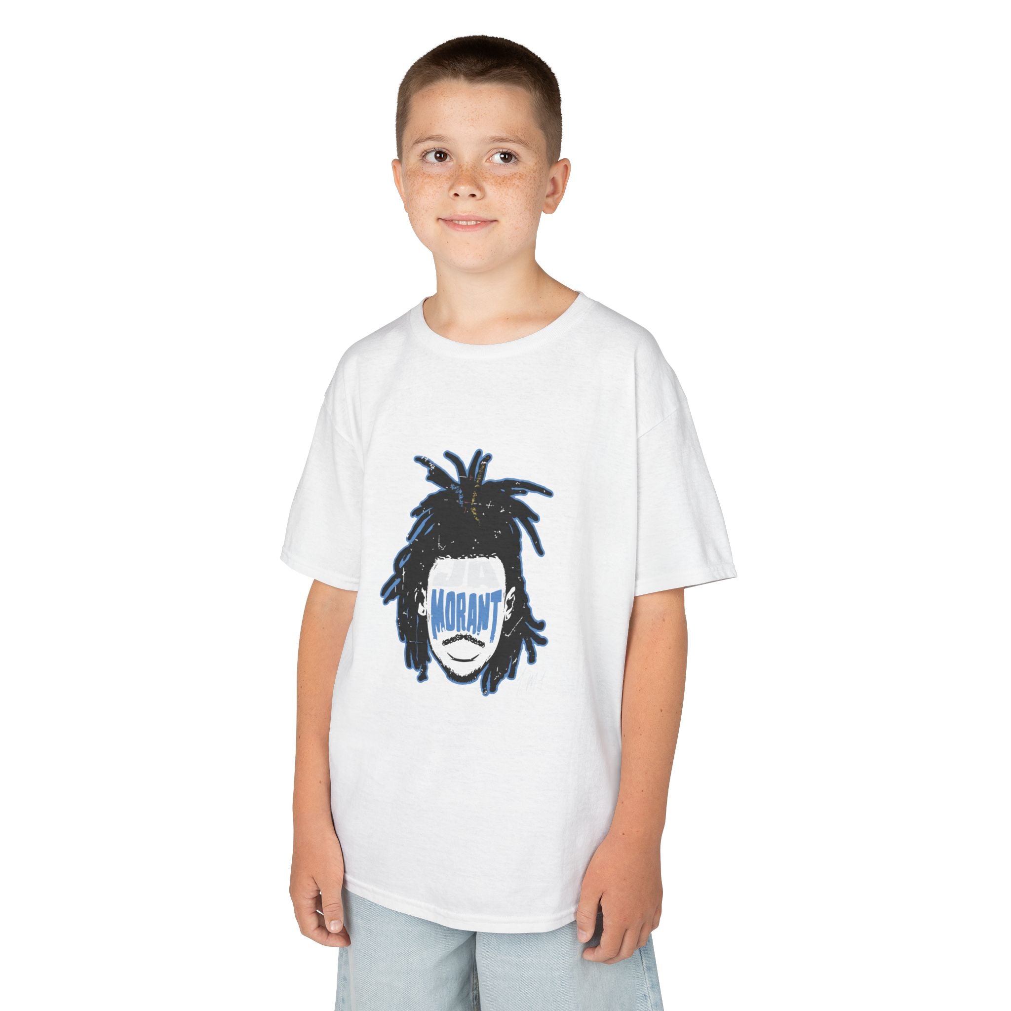 Kids Tee — 'Morant' Dreads Basketball Fan Shirt