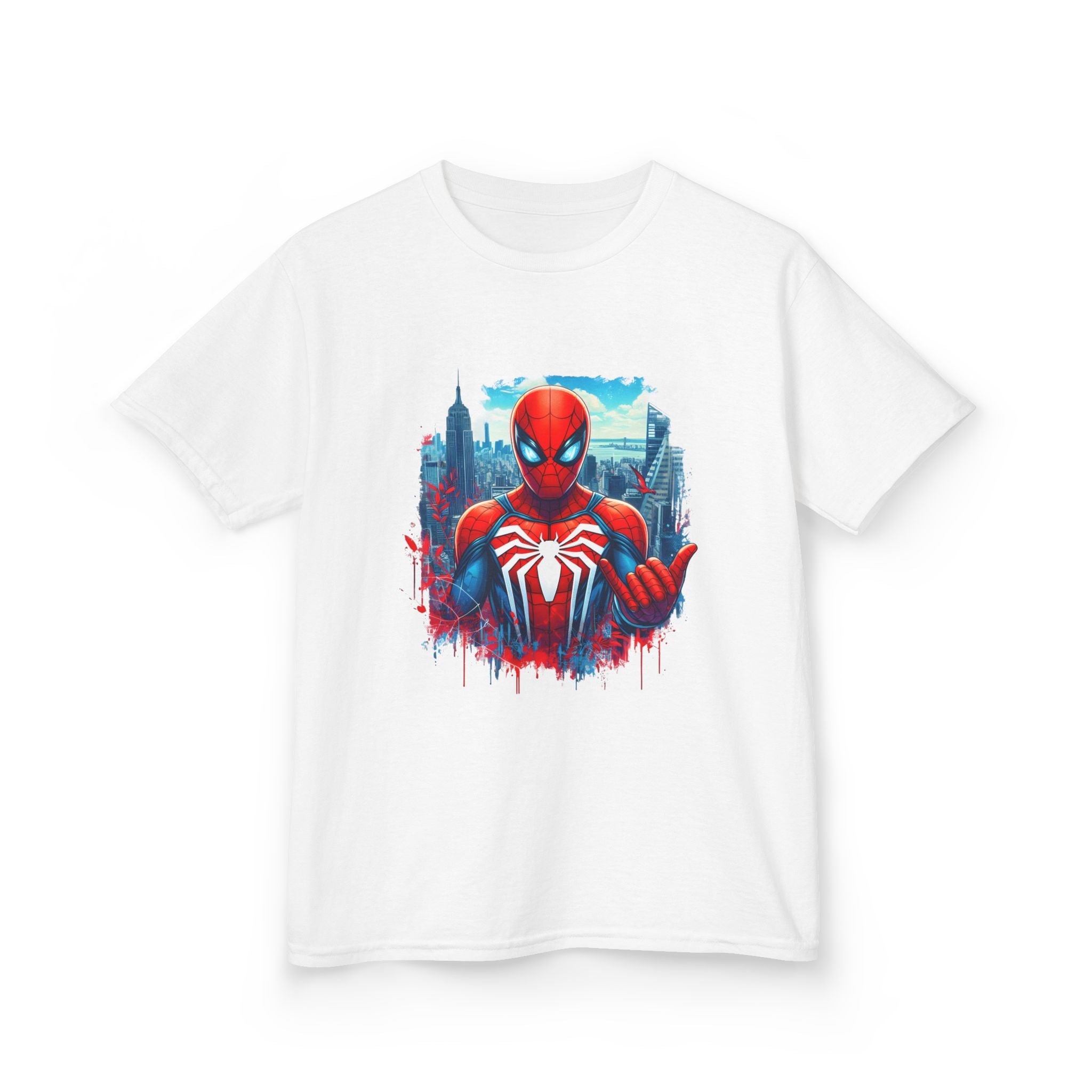 Kids Spider-Man Hero T-Shirt — City Skyline Graphic Tee