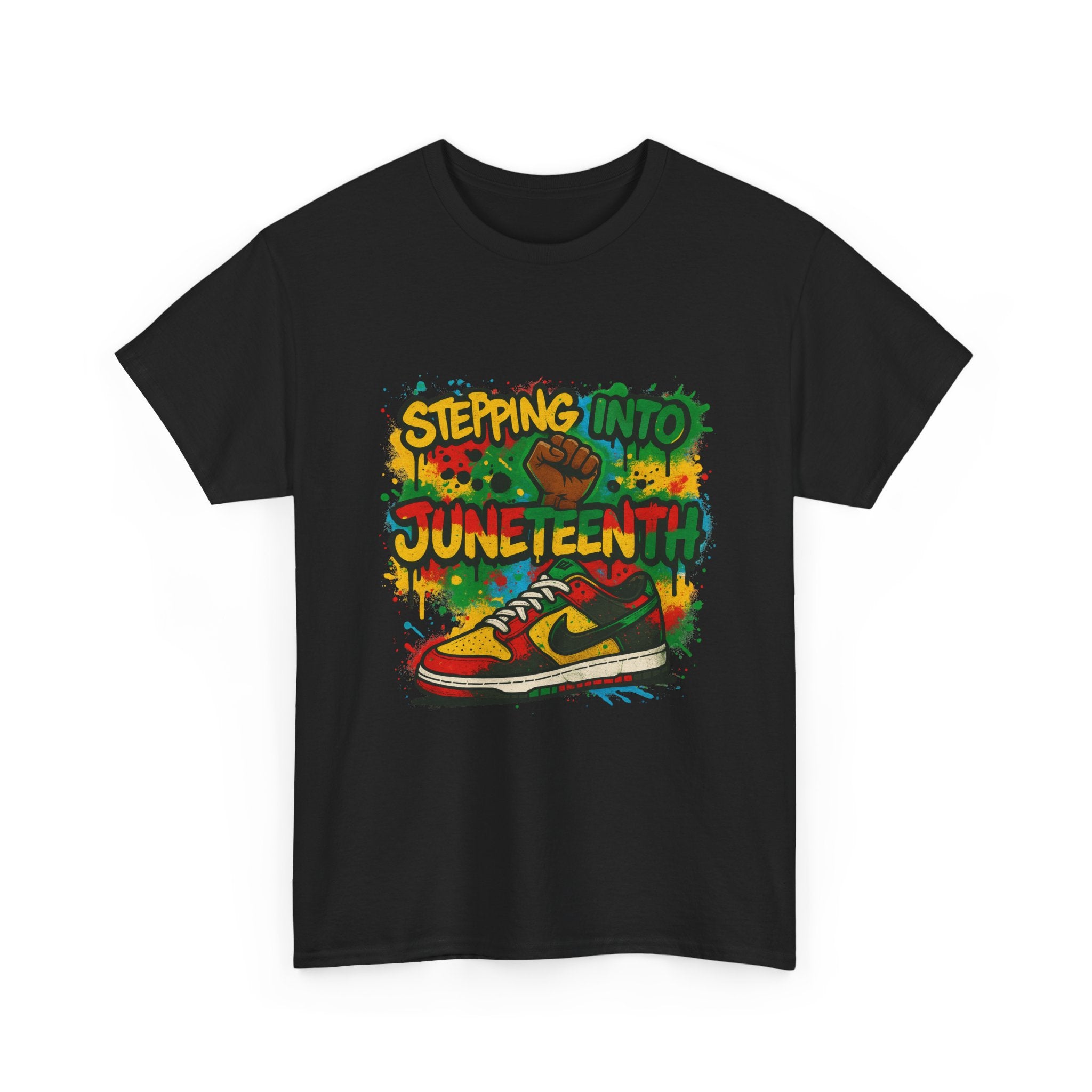 Juneteenth Sneaker Tee — "Stepping Into Juneteenth" Celebration T-Shirt
