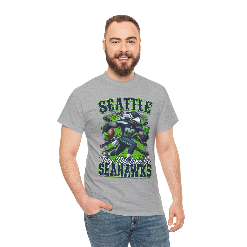 Seattle Seahawks They Not Like Us Football T-Shirt – “They Not Like Us” Grunge Fan Tee
