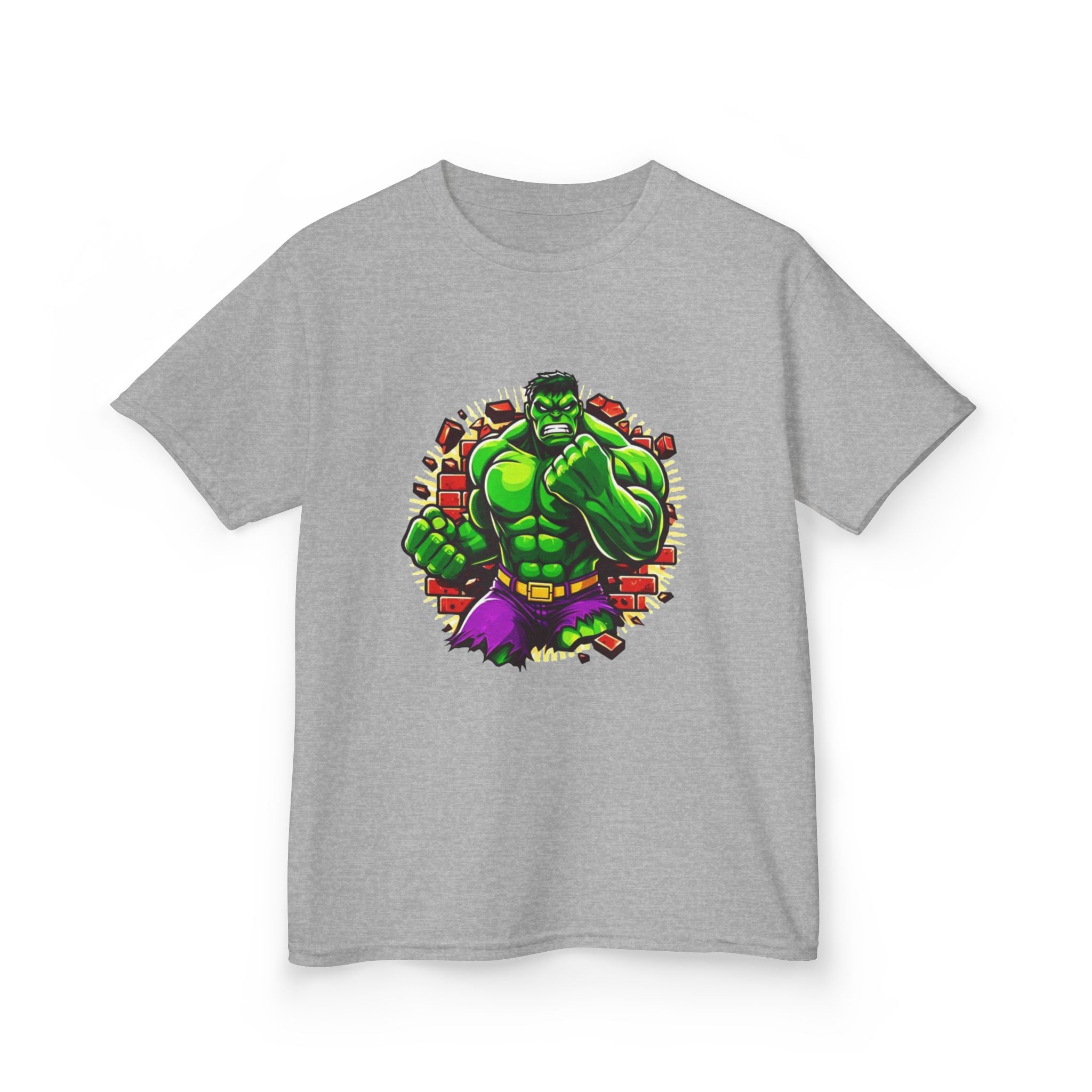Incredible Hulk Kids Superhero Tee — Green Hulk Smash Graphic Shirt for Boys