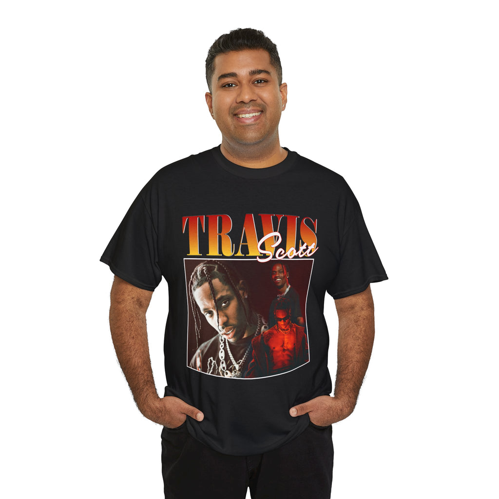Travis Scott Graphic Tee — Vintage Tour-Style Rapper Photo Shirt