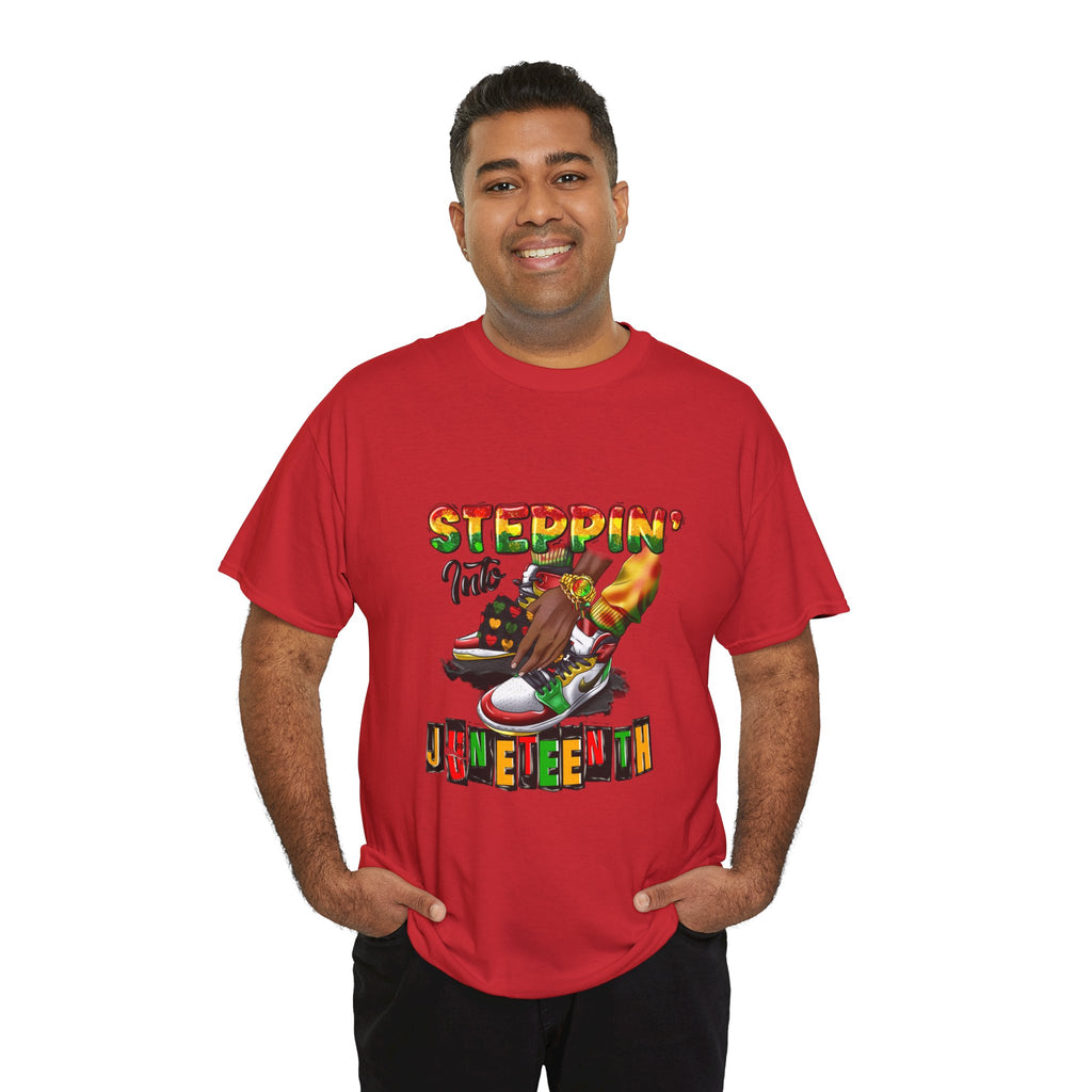 Juneteenth Steppin' T-Shirt — Retro Dance Sneakers Celebration Tee