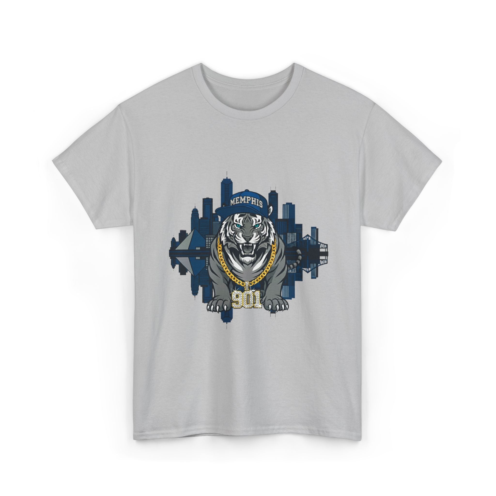 Tiger City Skyline T‑Shirt — Memphis 901 Vintage Sports Graphic Tee