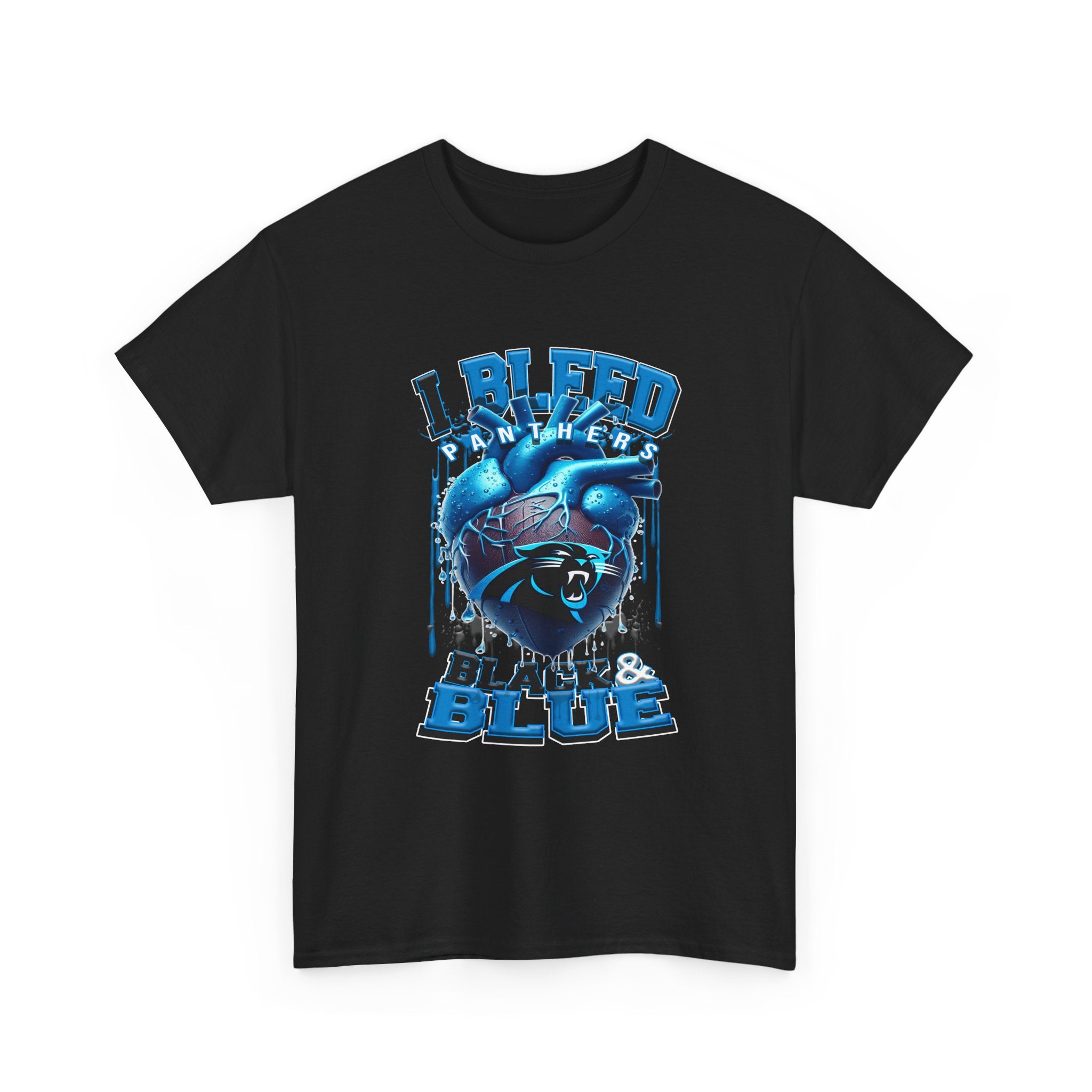 I Bleed Black & Blue Panthers T-Shirt