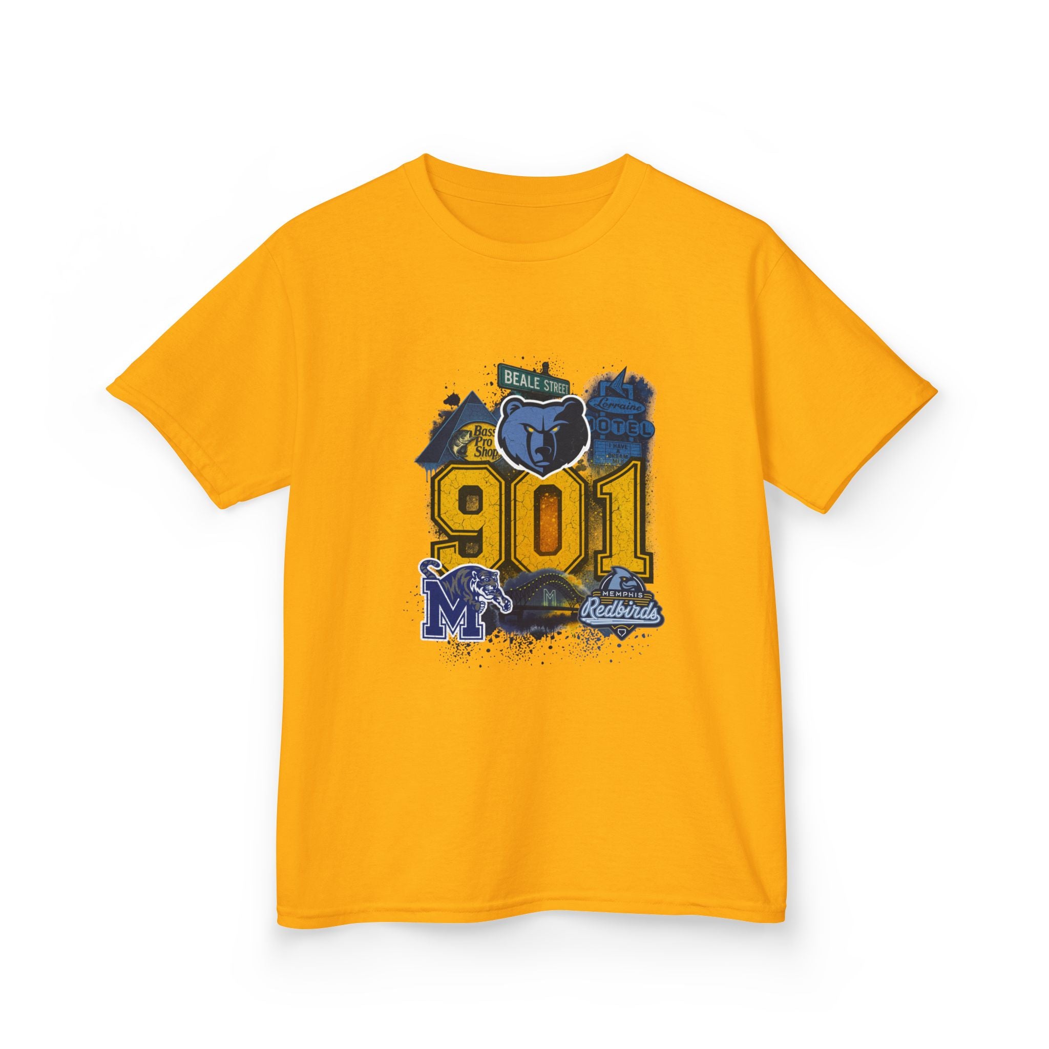 Kids Tee — '901' Memphis Pride Graphic Shirt for Children