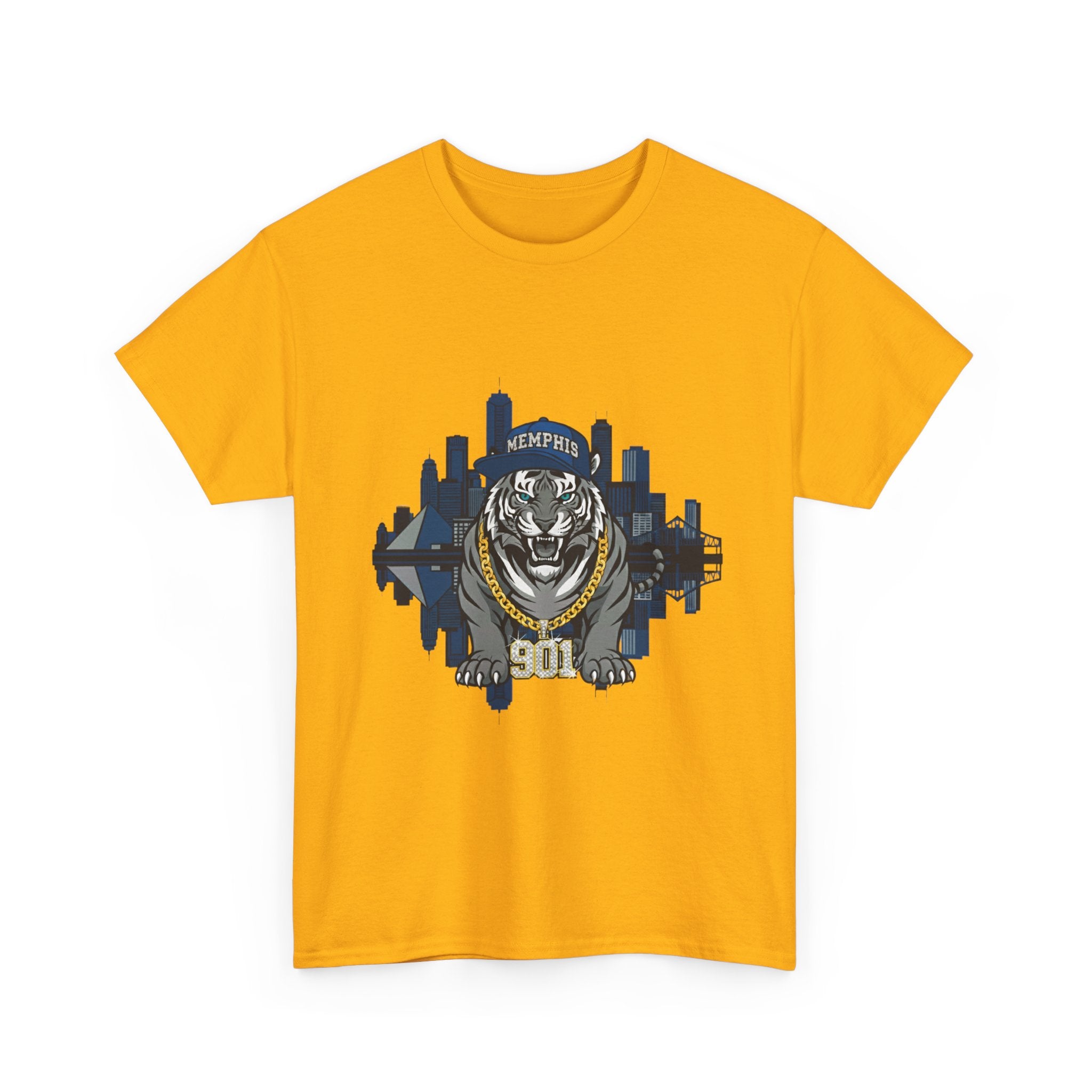 Tiger City Skyline T‑Shirt — Memphis 901 Vintage Sports Graphic Tee