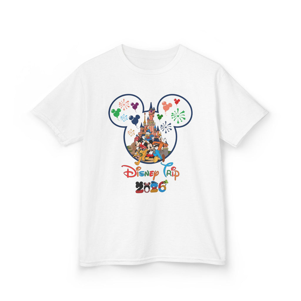 Kids Tee — Disney Trip 2026 Mickey Castle Graphic