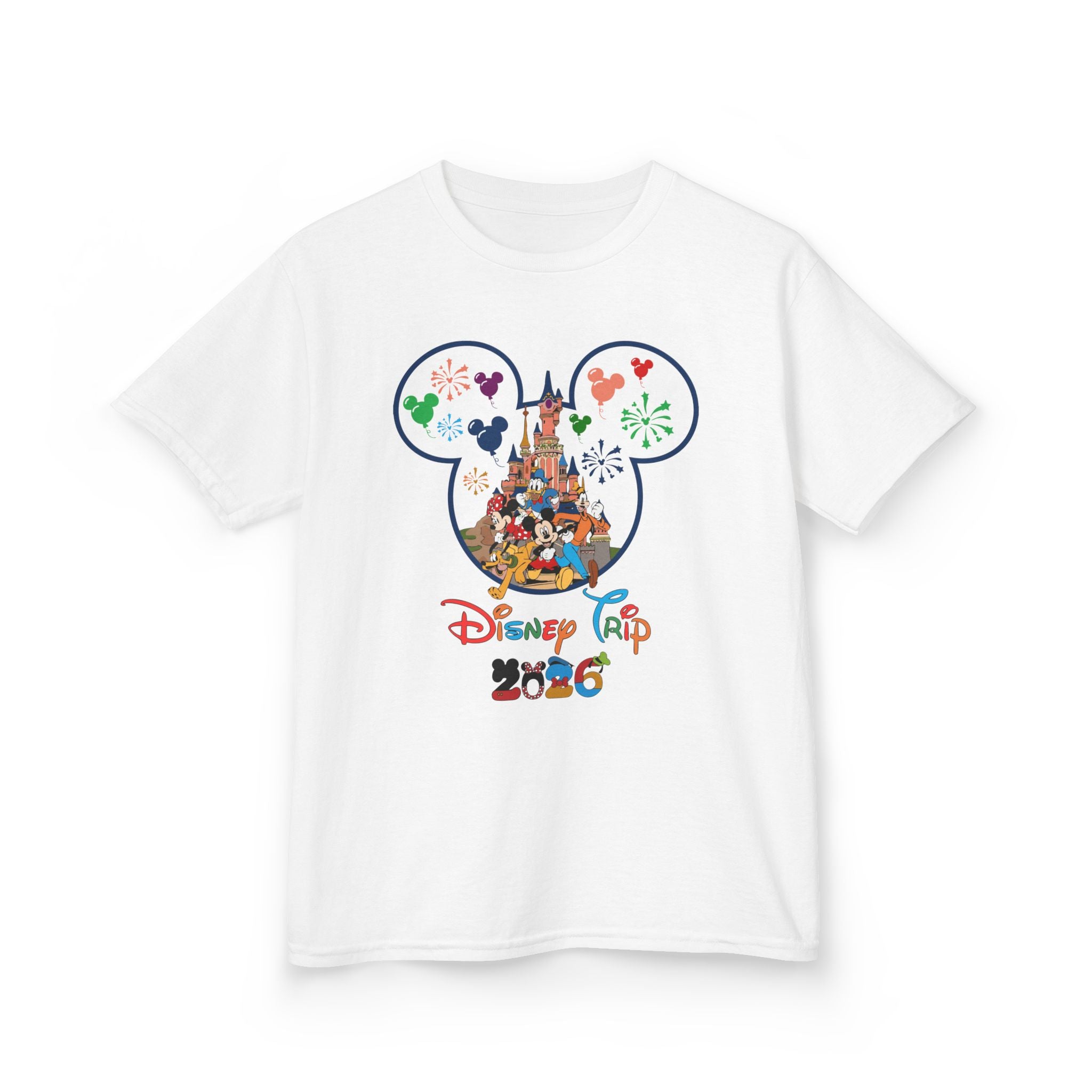 Kids Tee — Disney Trip 2026 Mickey Castle Graphic