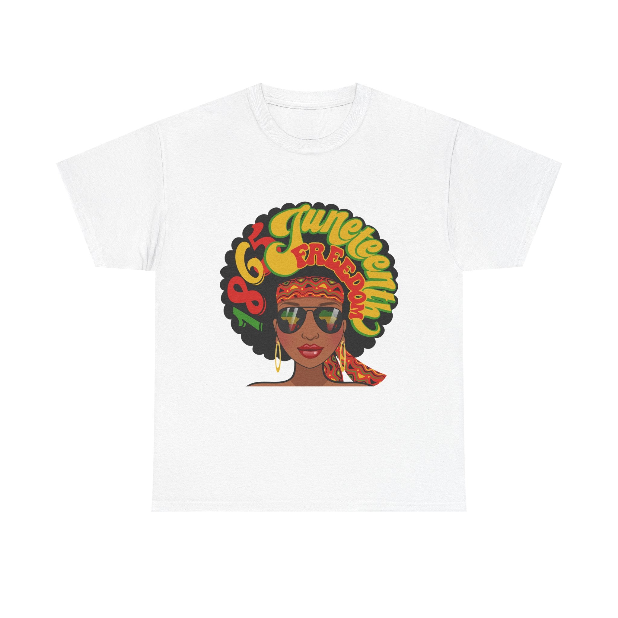 Juneteenth Afro Retro '60s Queen Tee – Vintage Black Girl Magic Graphic T-Shirt