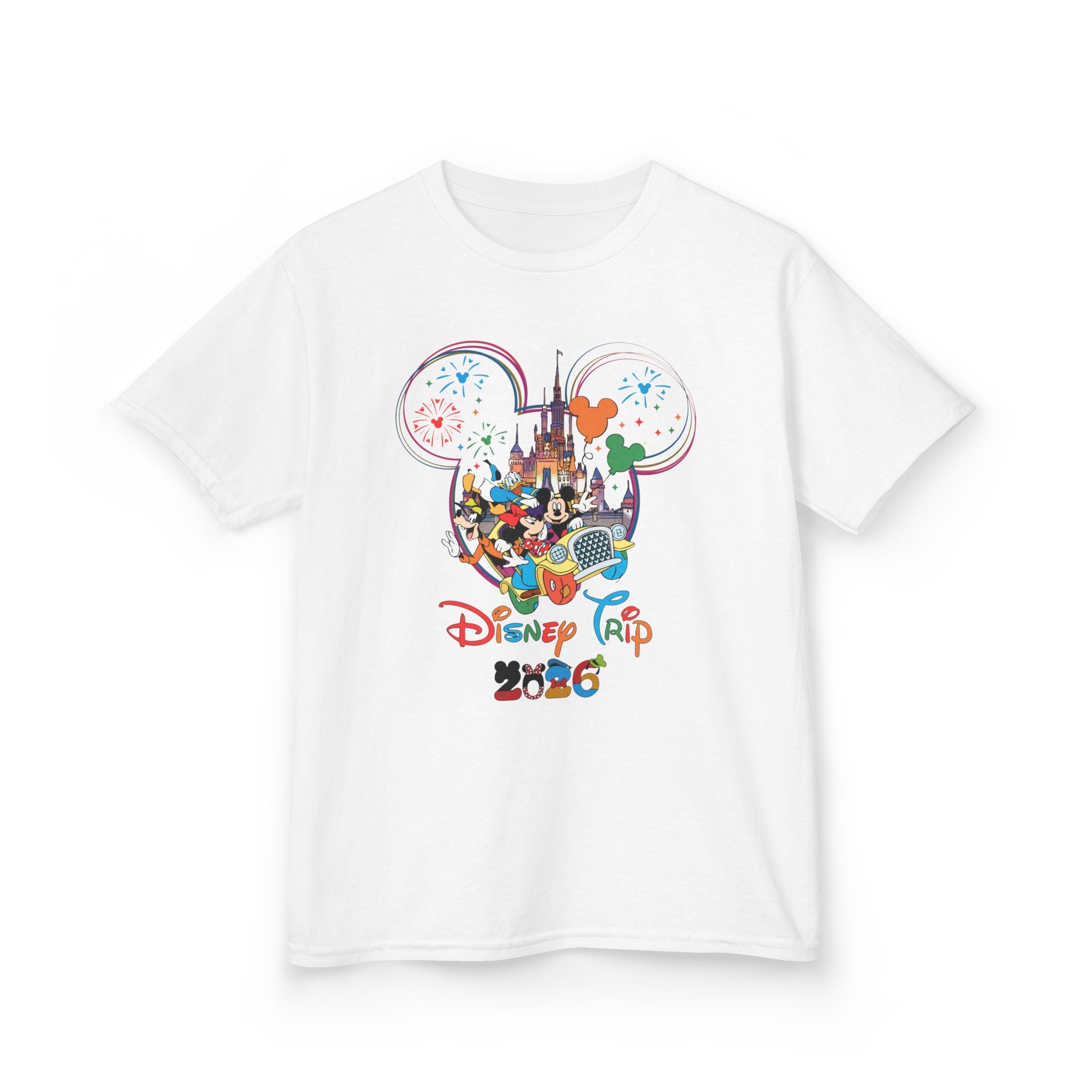 Kids Disney Park 2026 Mickey Ears T‑Shirt