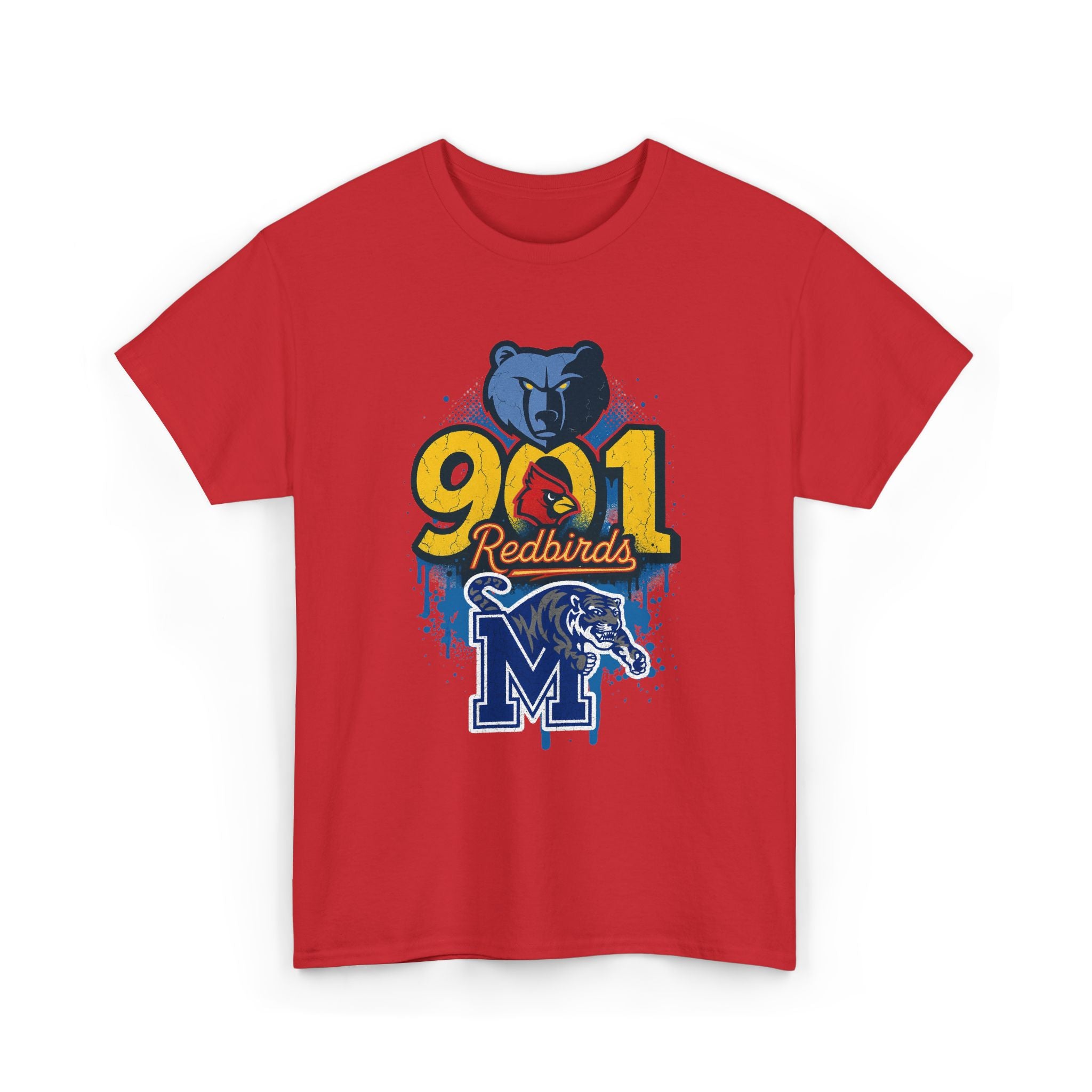 901 Redbirds Memphis Grizzlies Fan T-Shirt — City Pride Sports Tee