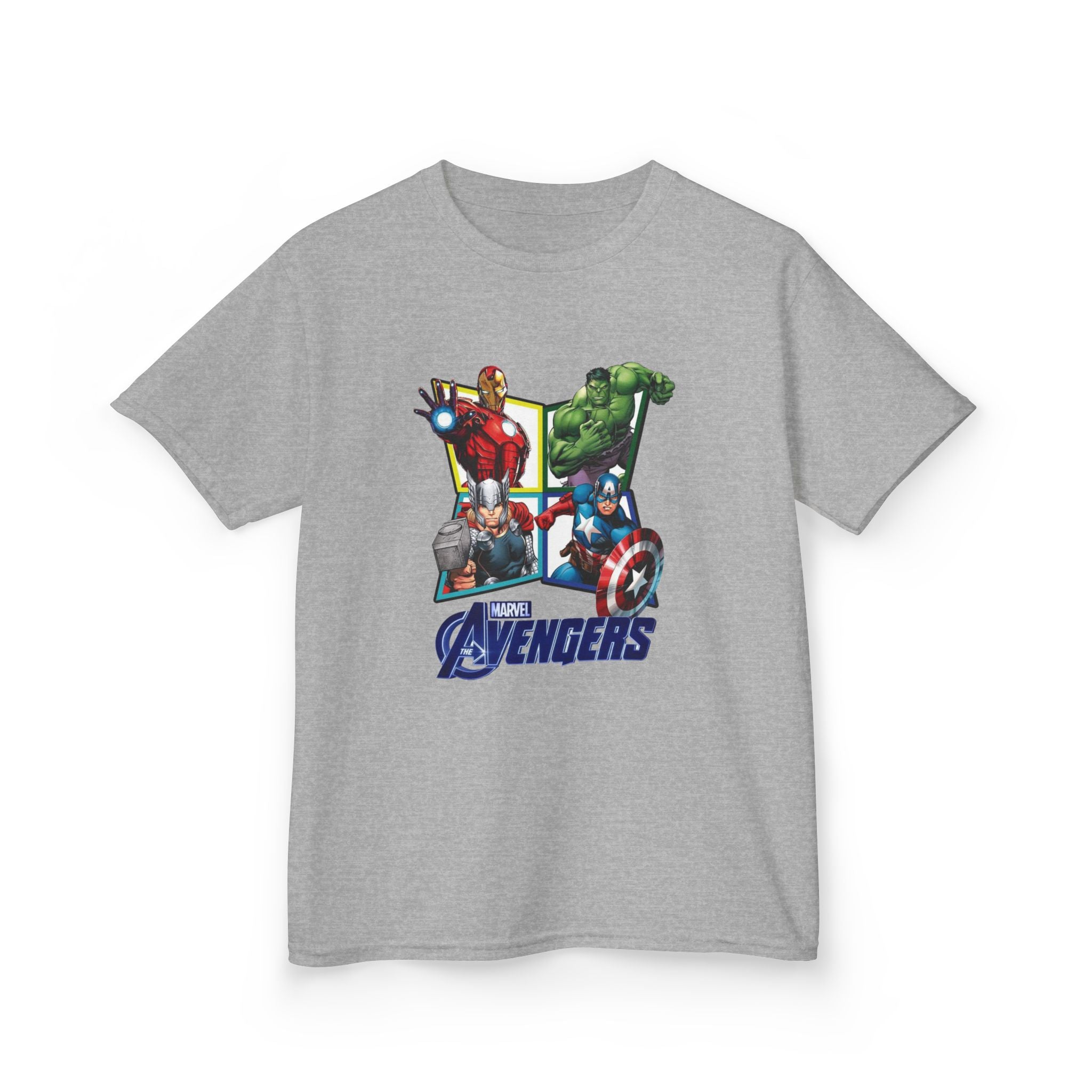 Avengers Kids T‑Shirt — Iron Man, Hulk & Captain America Graphic Tee