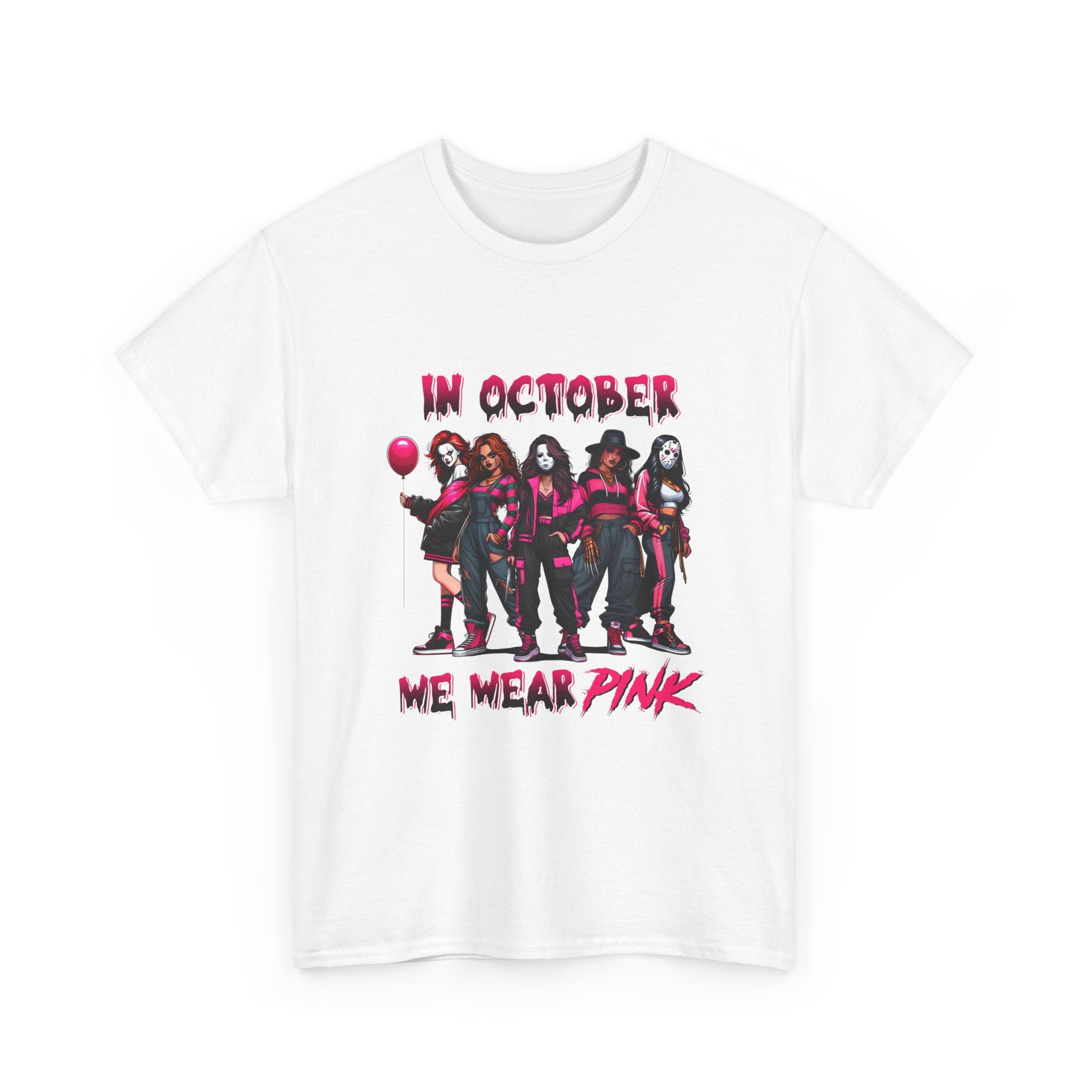 T-Shirt — "In October We Wear Pink" Breast Cancer Awareness Tee