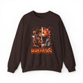 Browns Helmet Warrior Crewneck Sweatshirt — Cleveland Football Fan Pullover