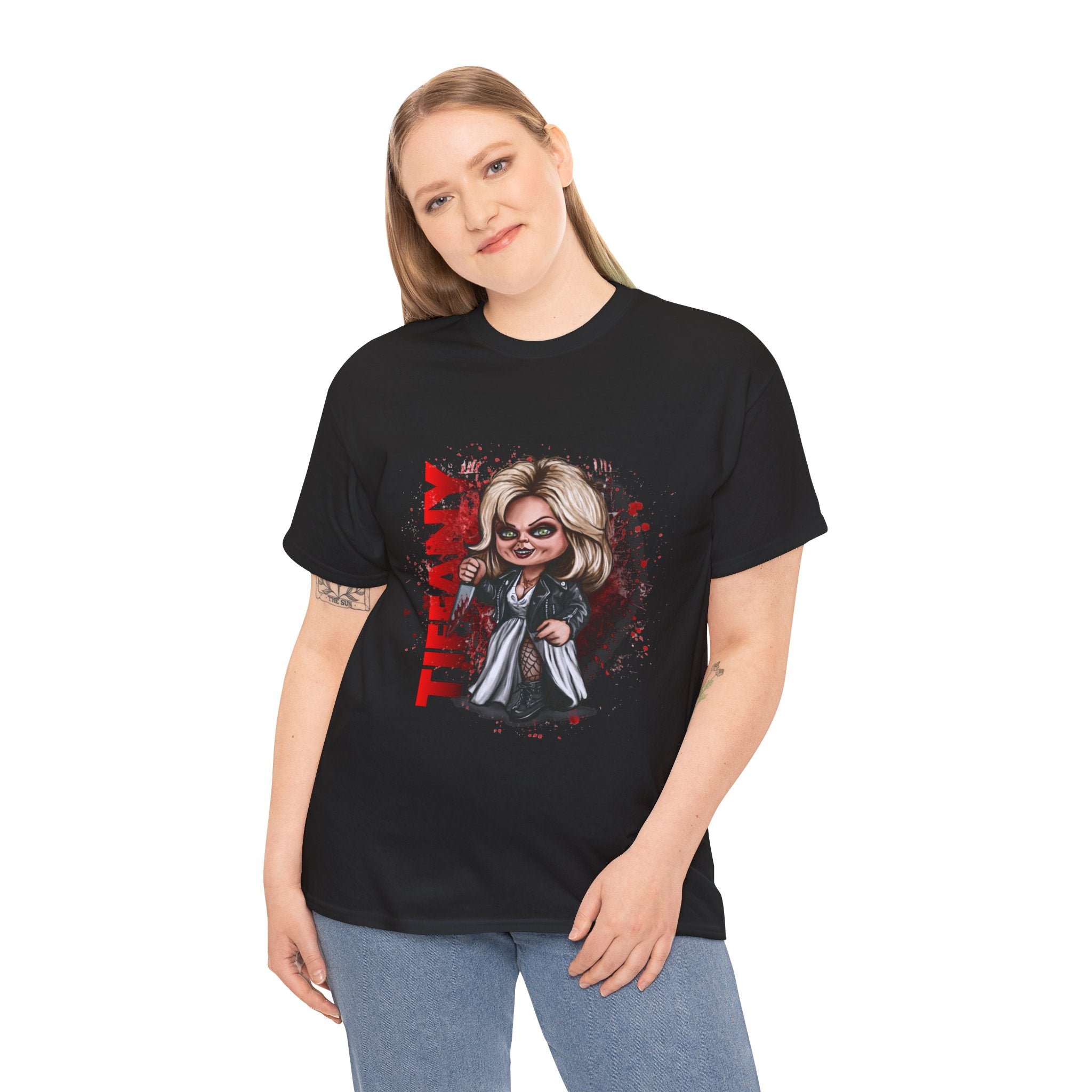 Tiffany Horror Character T-Shirt — Retro Chibi Slasher Tee