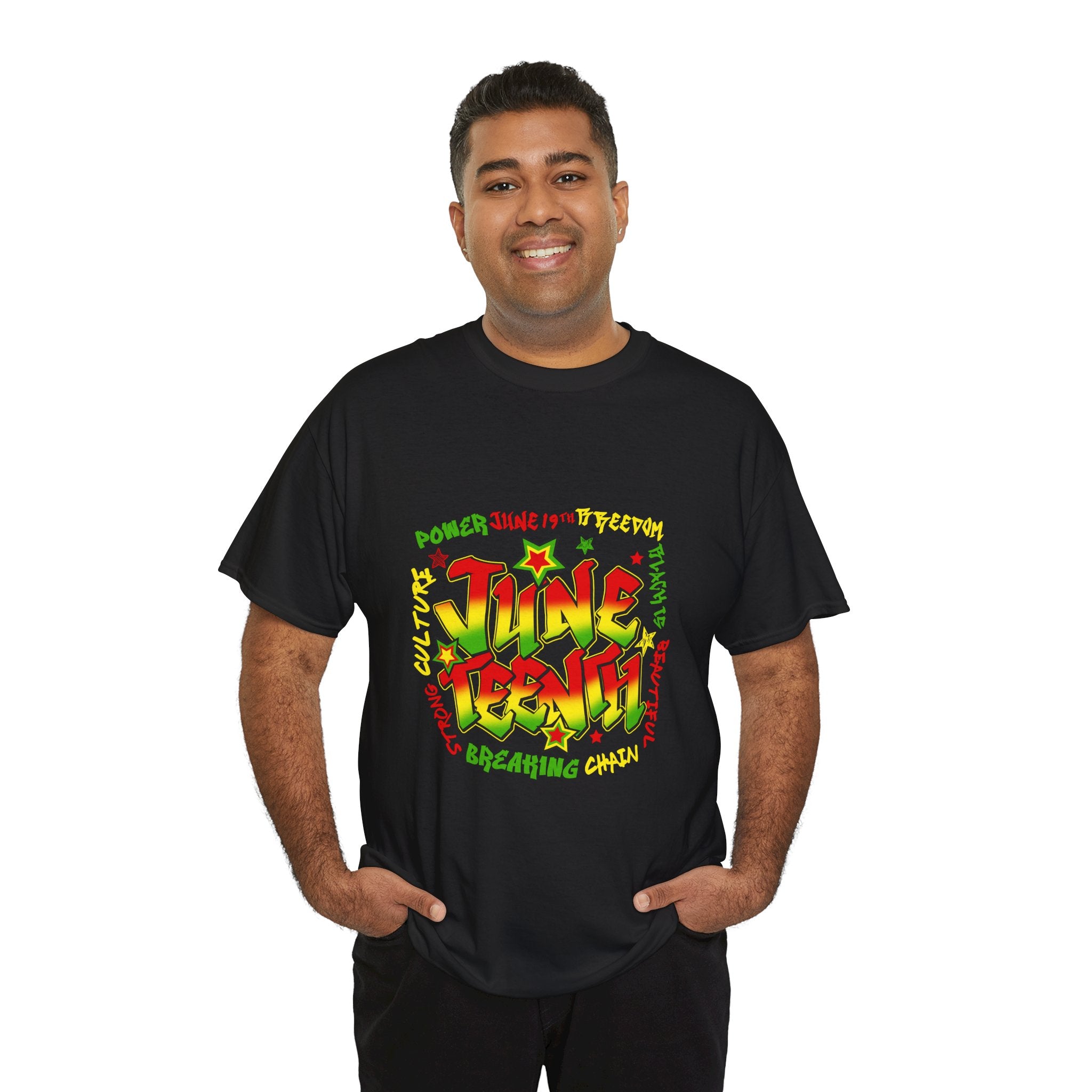 Juneteenth Celebration Tee — Bold Graffiti Juneteenth Design