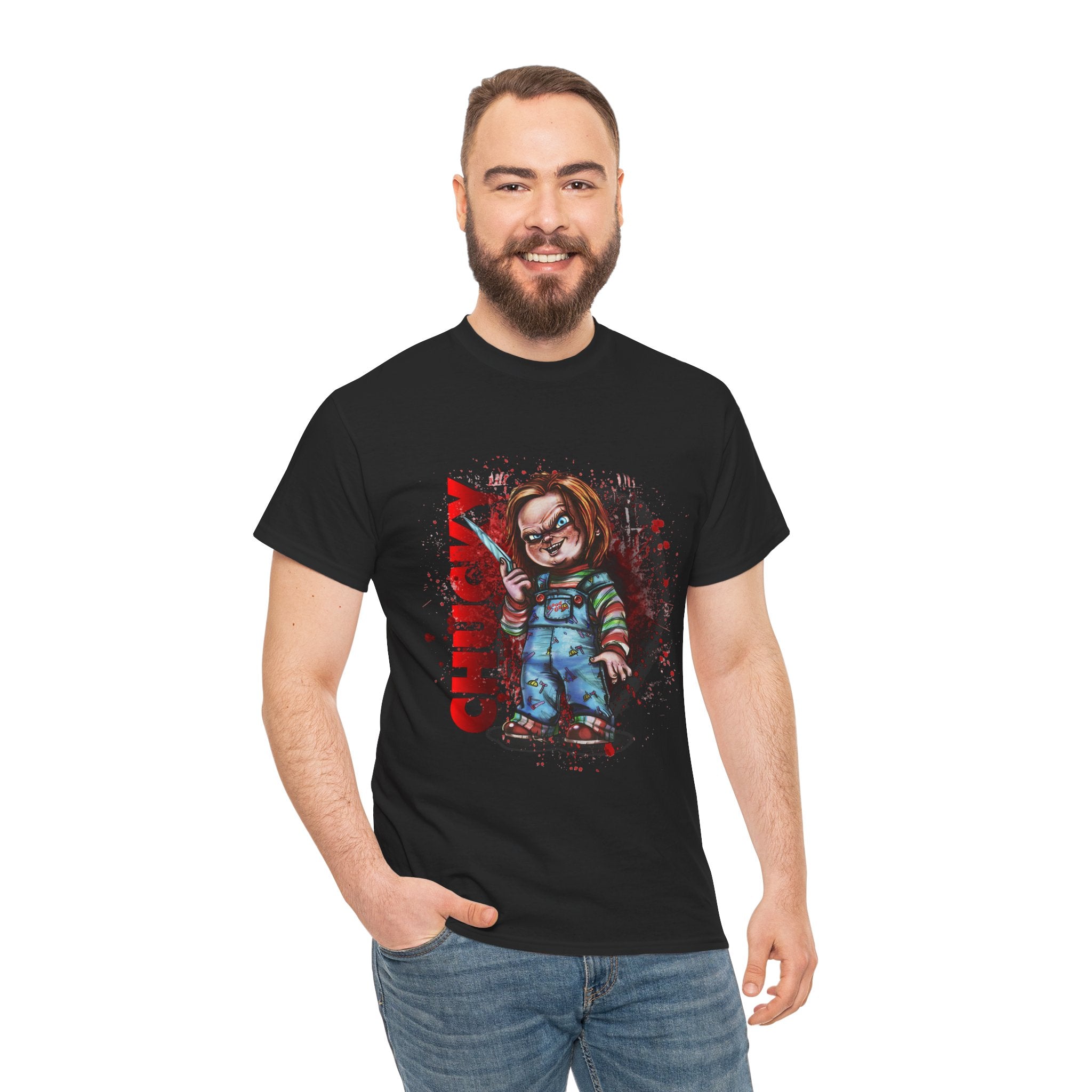 Chucky Horror T-Shirt — Bloody Killer Doll Graphic Tee