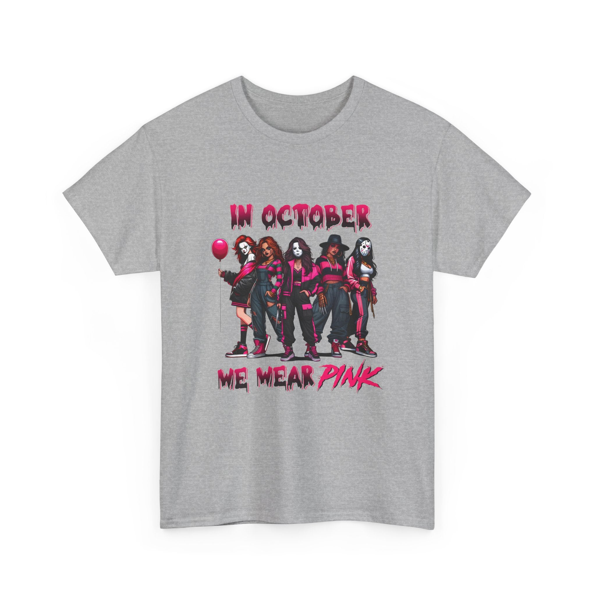 T-Shirt — "In October We Wear Pink" Breast Cancer Awareness Tee