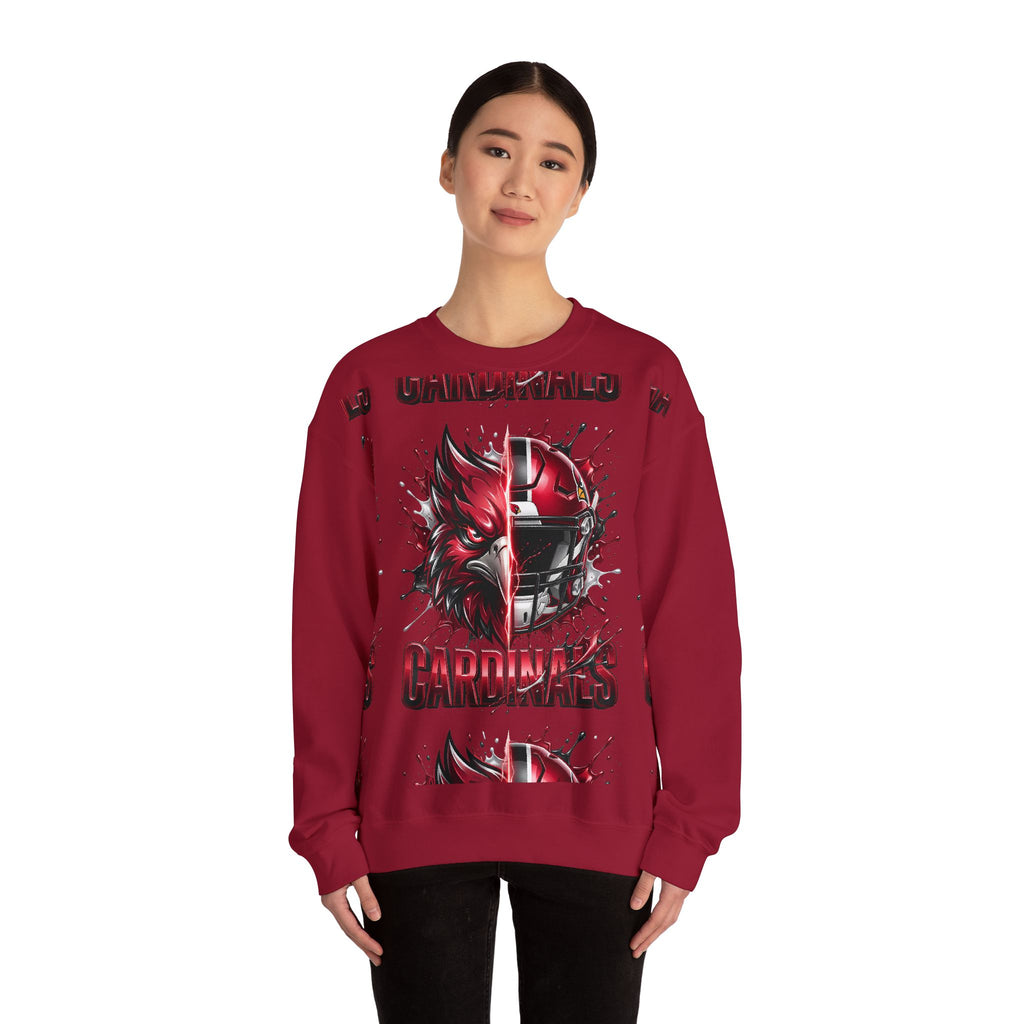 Cardinals Helmet & Roaring Cardinal Crewneck Sweatshirt