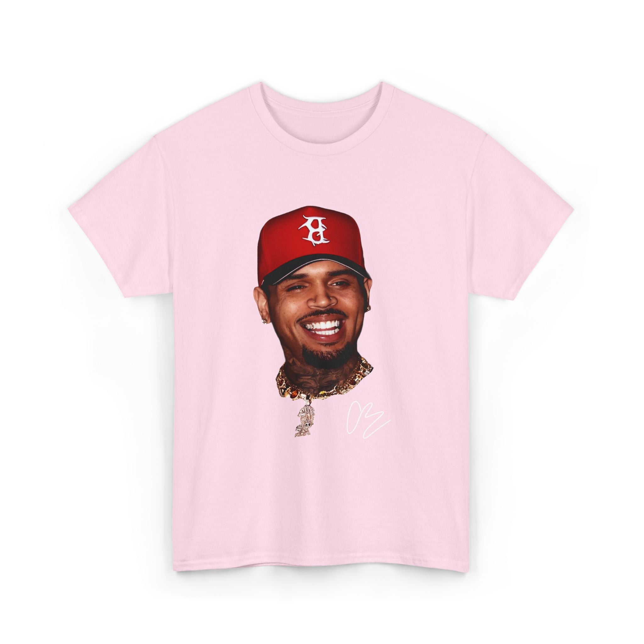 T-Shirt — Smiling Celebrity Face Graphic Tee