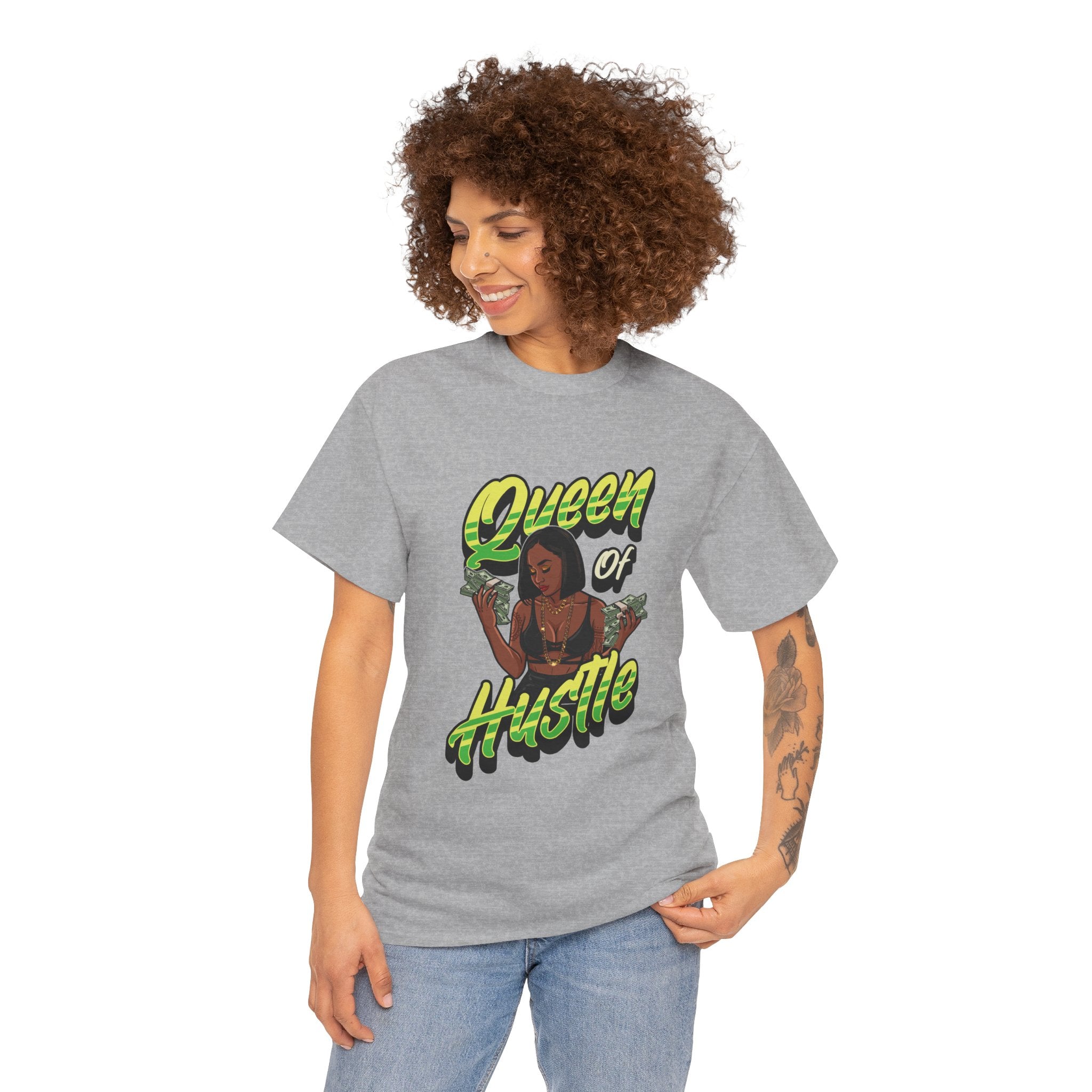 Queen of Hustle T-Shirt — Empowering Streetwear Tee