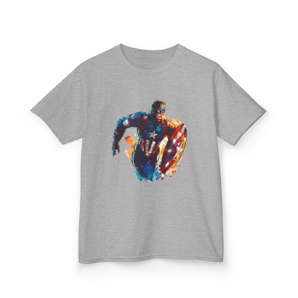 Captain America Kids T‑Shirt — Patriotic Superhero Graphic Tee