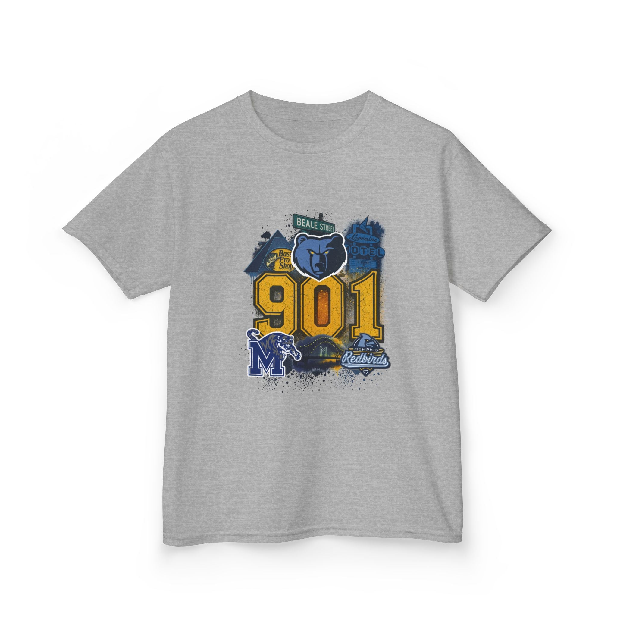Kids Tee — '901' Memphis Pride Graphic Shirt for Children