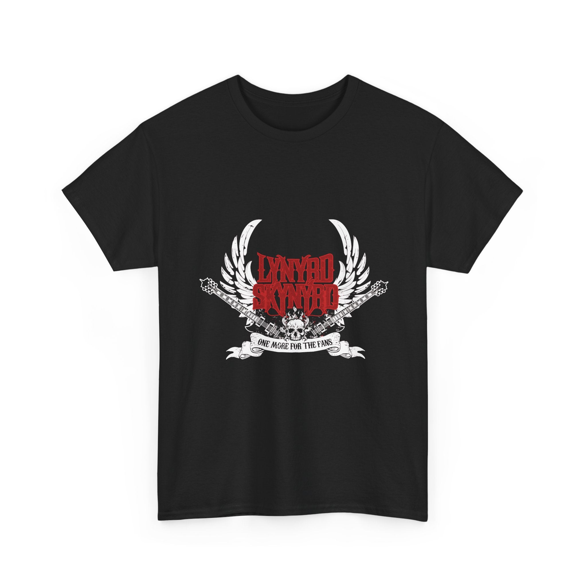 Band Tee — 'Dazed & Awed' Rock Graphic T-Shirt with Wings & Roses
