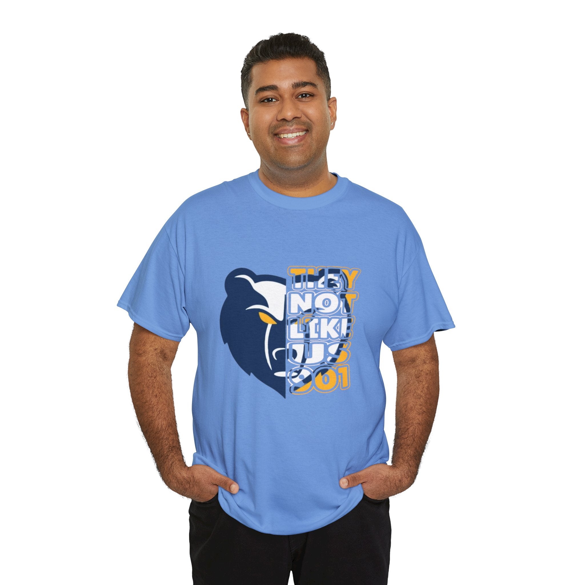 Grizzly Face Split Graphic T-Shirt — "They Be Grizz 901" Memphis Basketball Tee