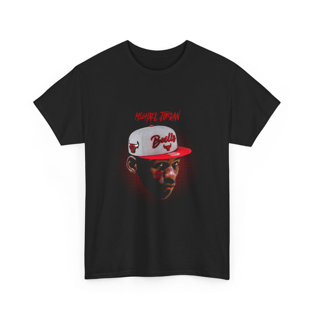 Michael Jordan Graphic Tee — Red Cap Portrait "Michael Jordan" Style