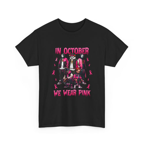 Breast Cancer Awareness 'In October We Wear Pink' T-Shirt