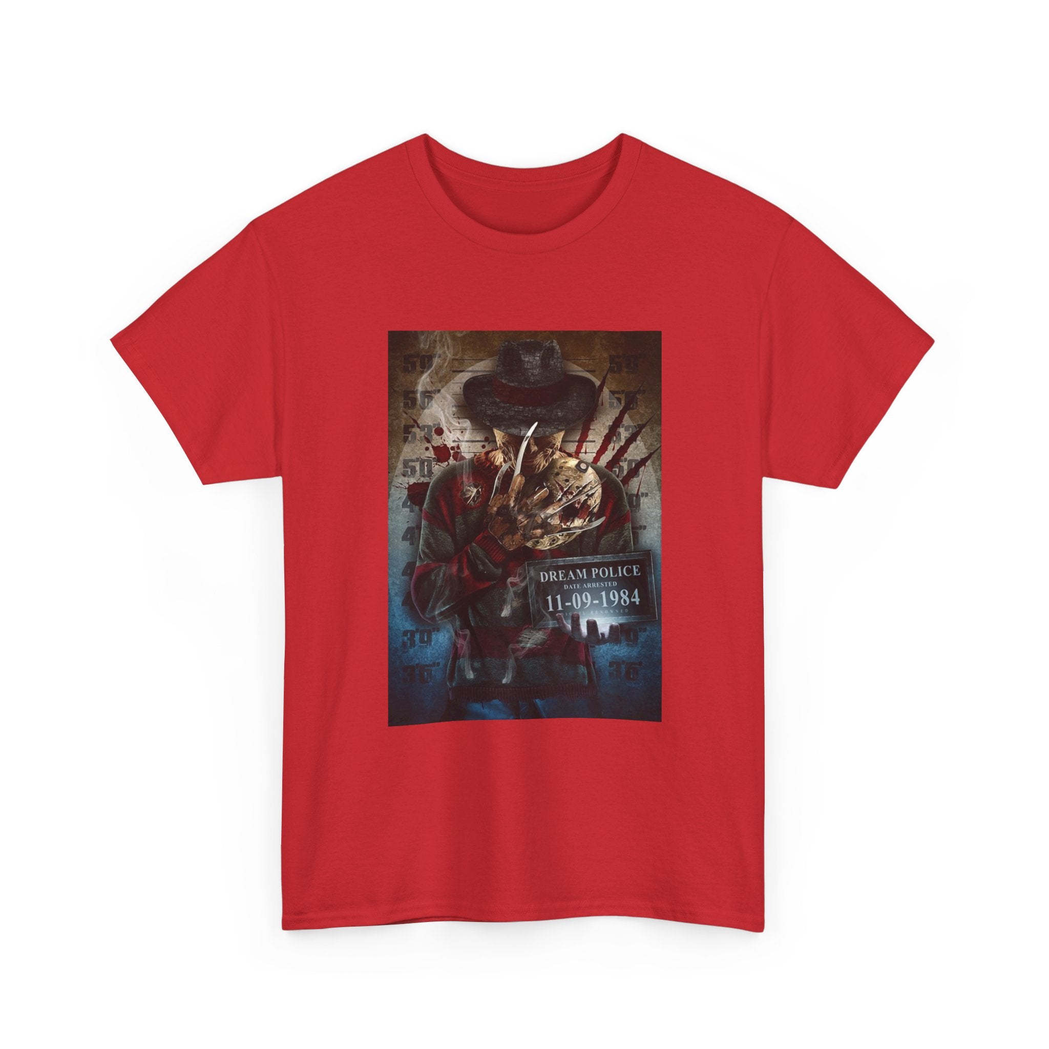 Freddy Krueger Horror Tee — Dream Police 11-10-1984 Graphic T-Shirt