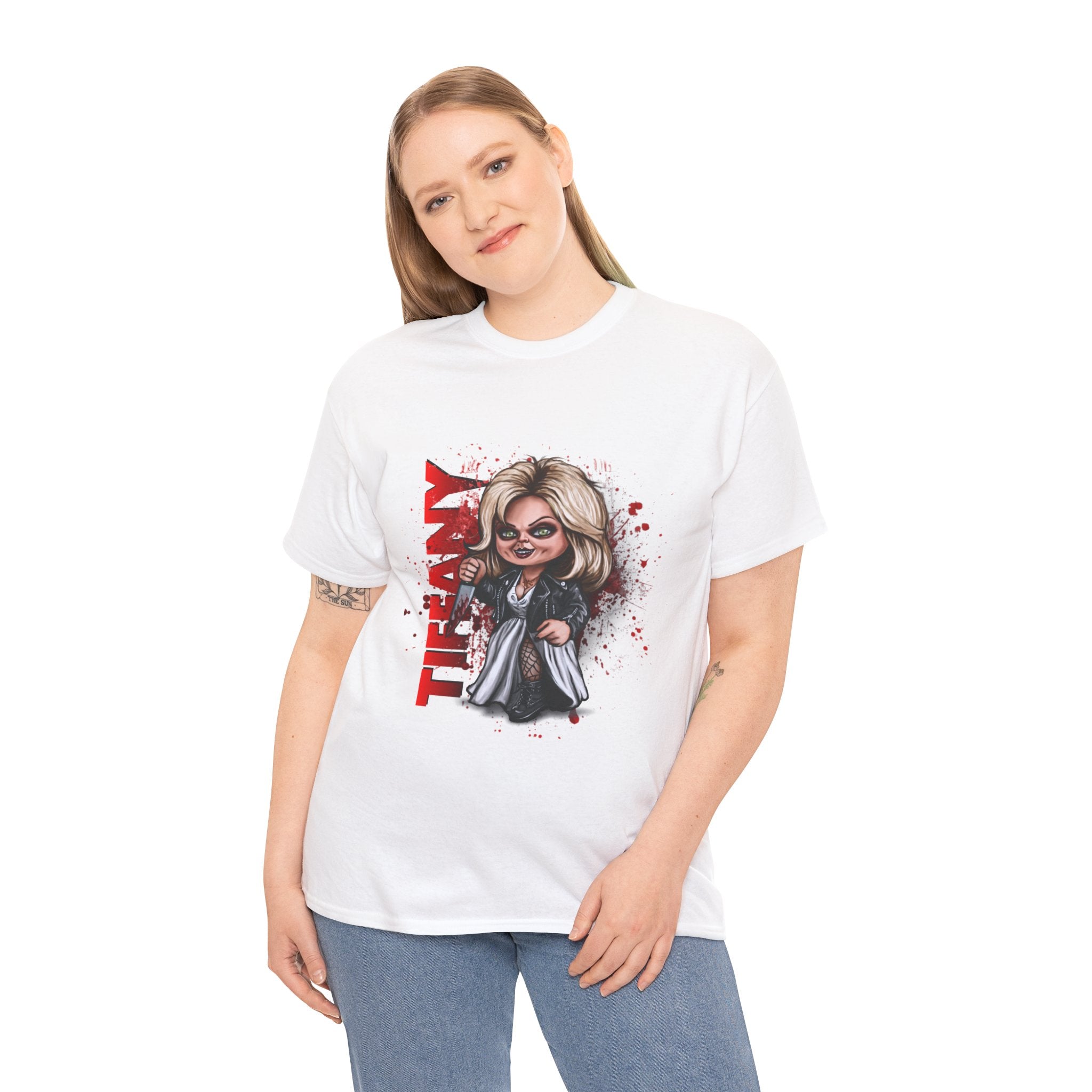 Tiffany Horror Character T-Shirt — Retro Chibi Slasher Tee