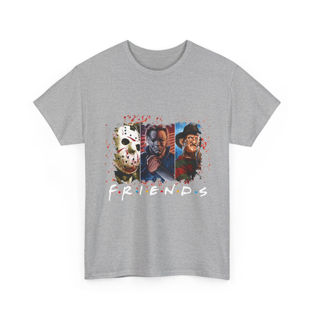 Horror Icons "Friends" T-Shirt — Jason, Michael & Freddy Graphic Tee