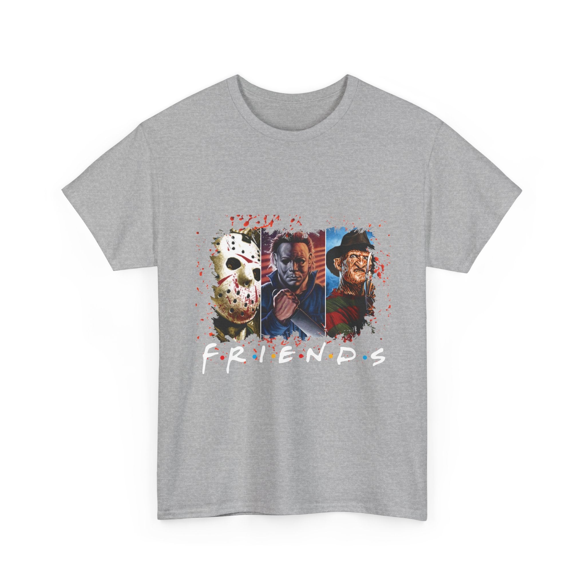 Horror Icons "Friends" T-Shirt — Jason, Michael & Freddy Graphic Tee