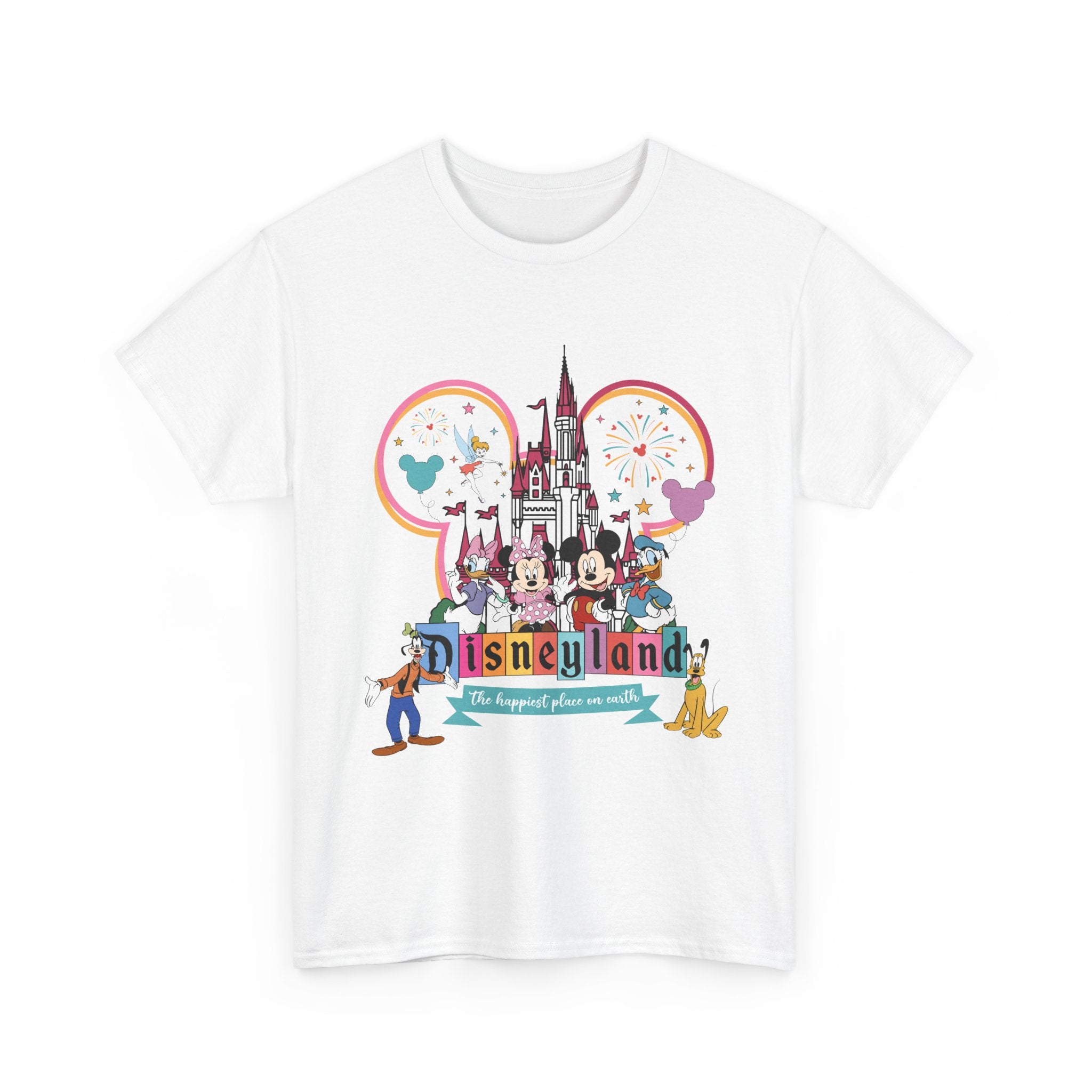 Disneyland Castle Characters Graphic Tee — "The Happiest Place on Earth" T-Shirt