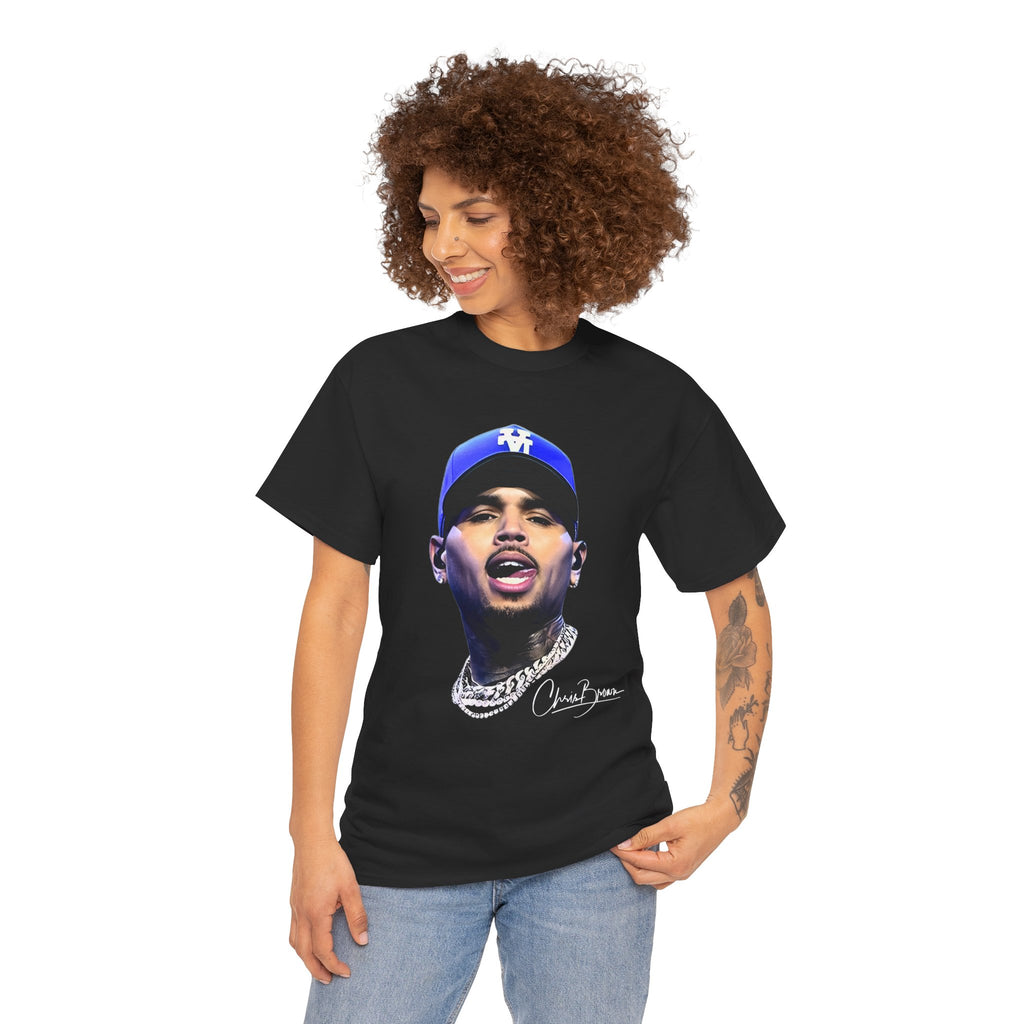 Portrait Graphic Tee — Street Style Rapper Face Print