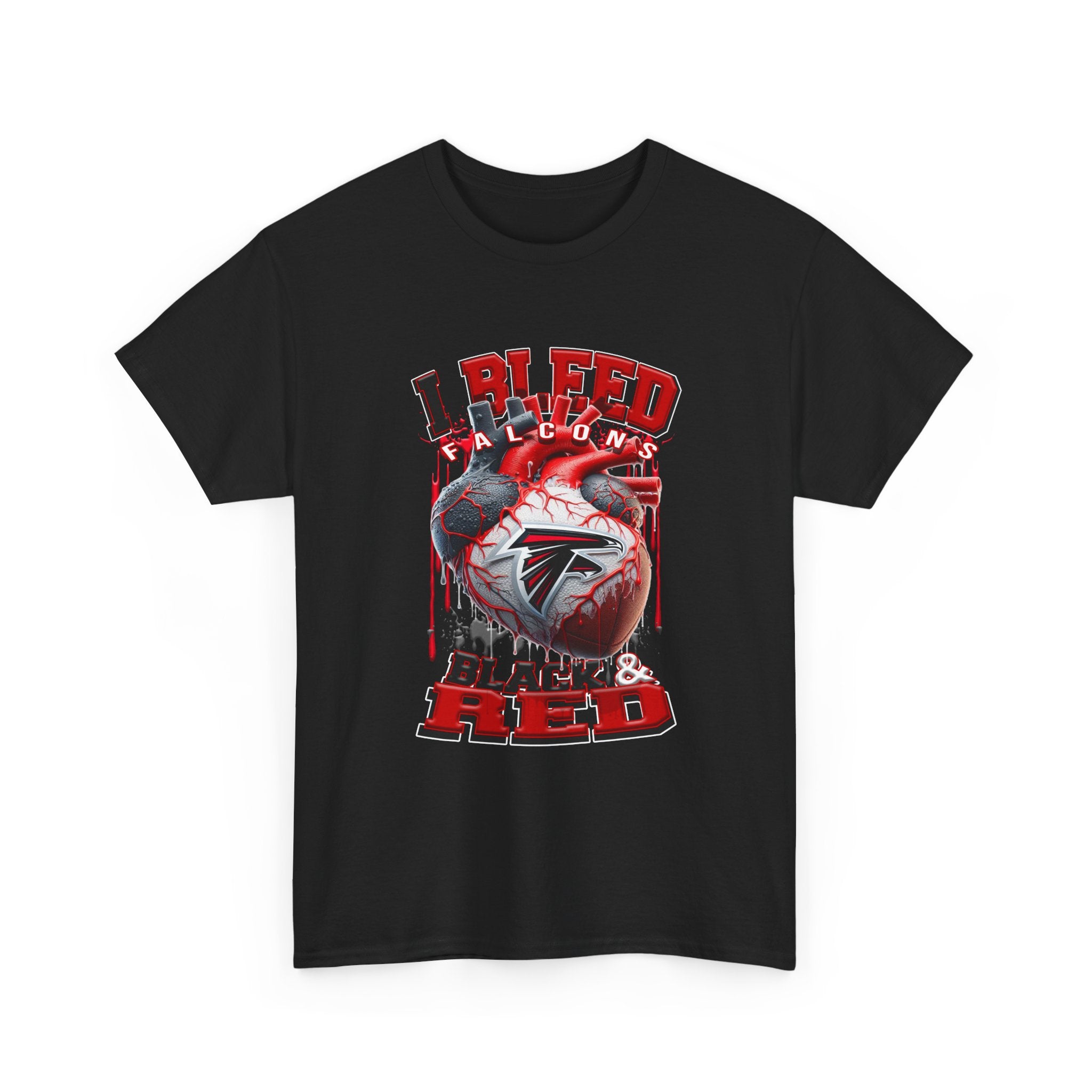 Falcons I Bleed Black & Red T-Shirt