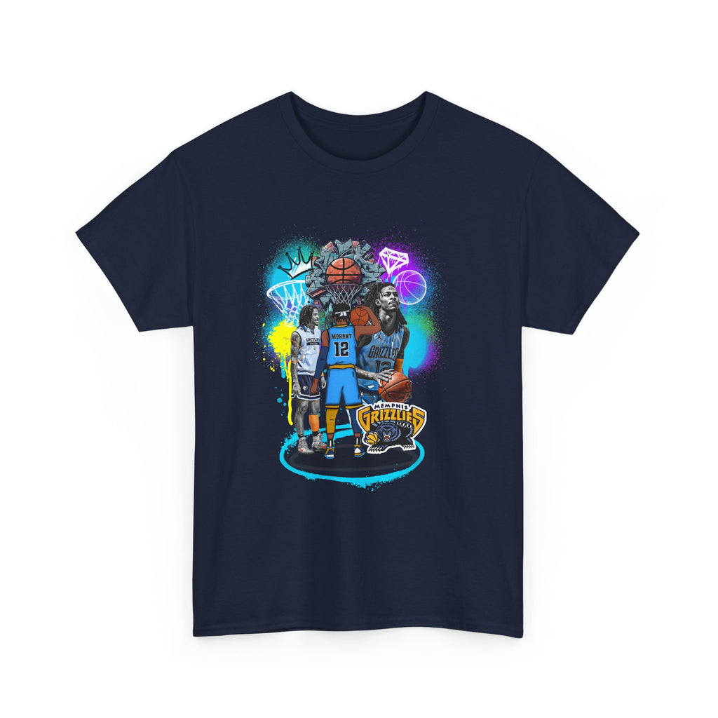 Memphis Grizzlies Basketball Players Graffiti Tee — Jersey #12 Street Art T-Shirt