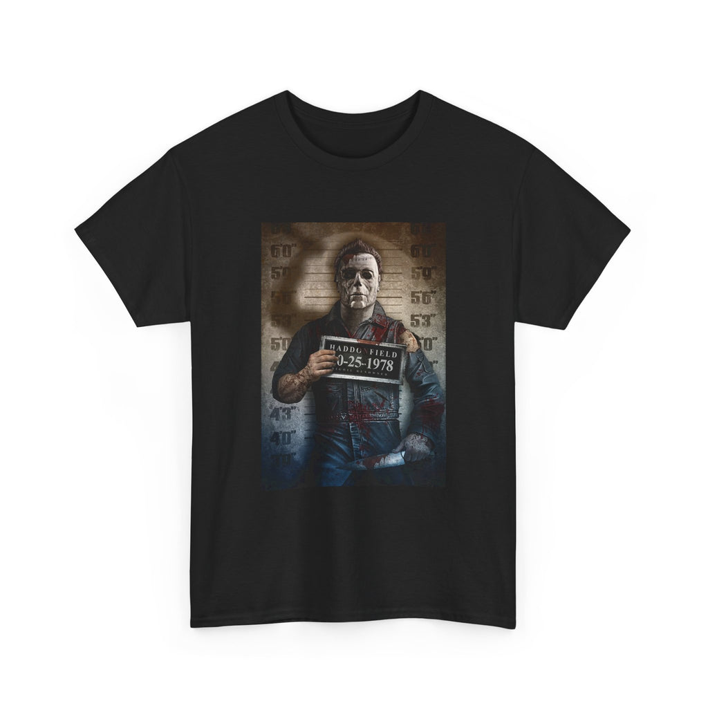 Michael Myers Mugshot Graphic T-Shirt — Halloween Horror Slasher Tee