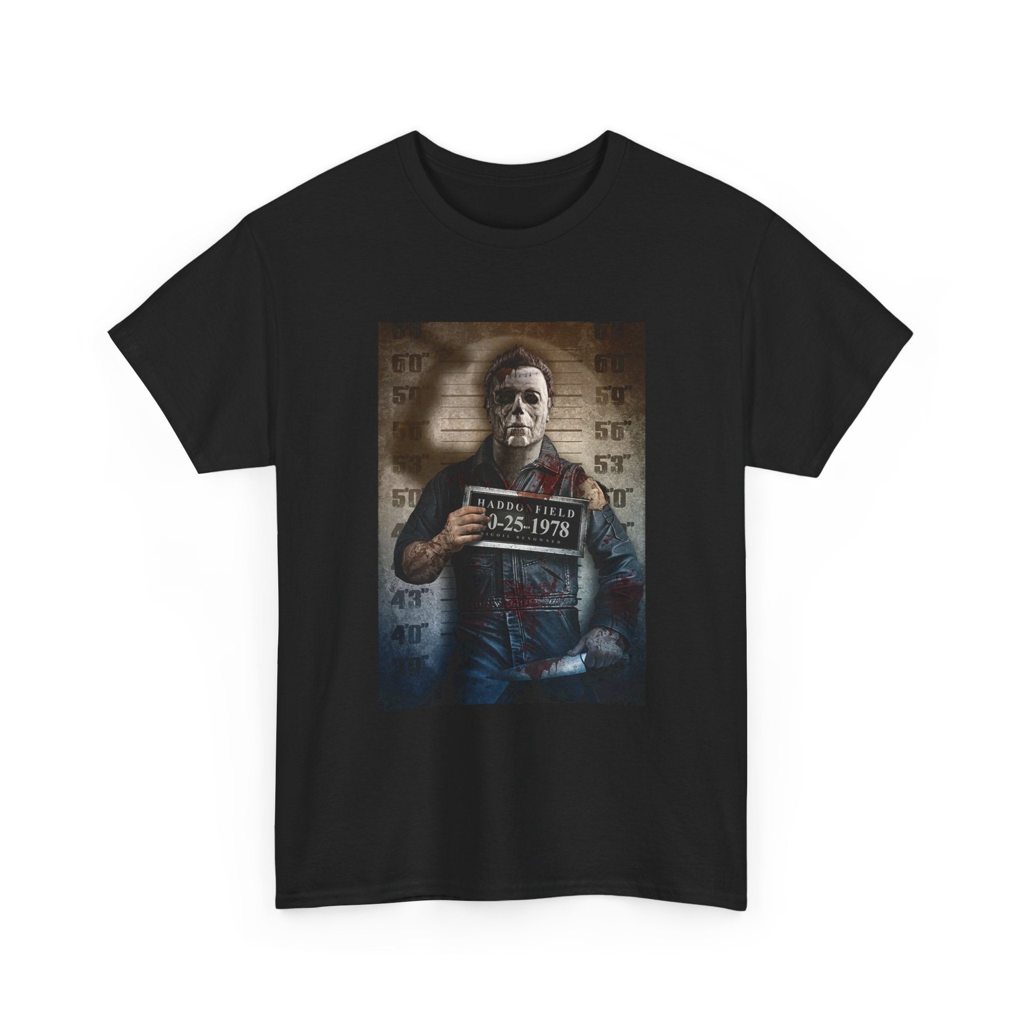 Michael Myers Mugshot Graphic T-Shirt — Halloween Horror Slasher Tee