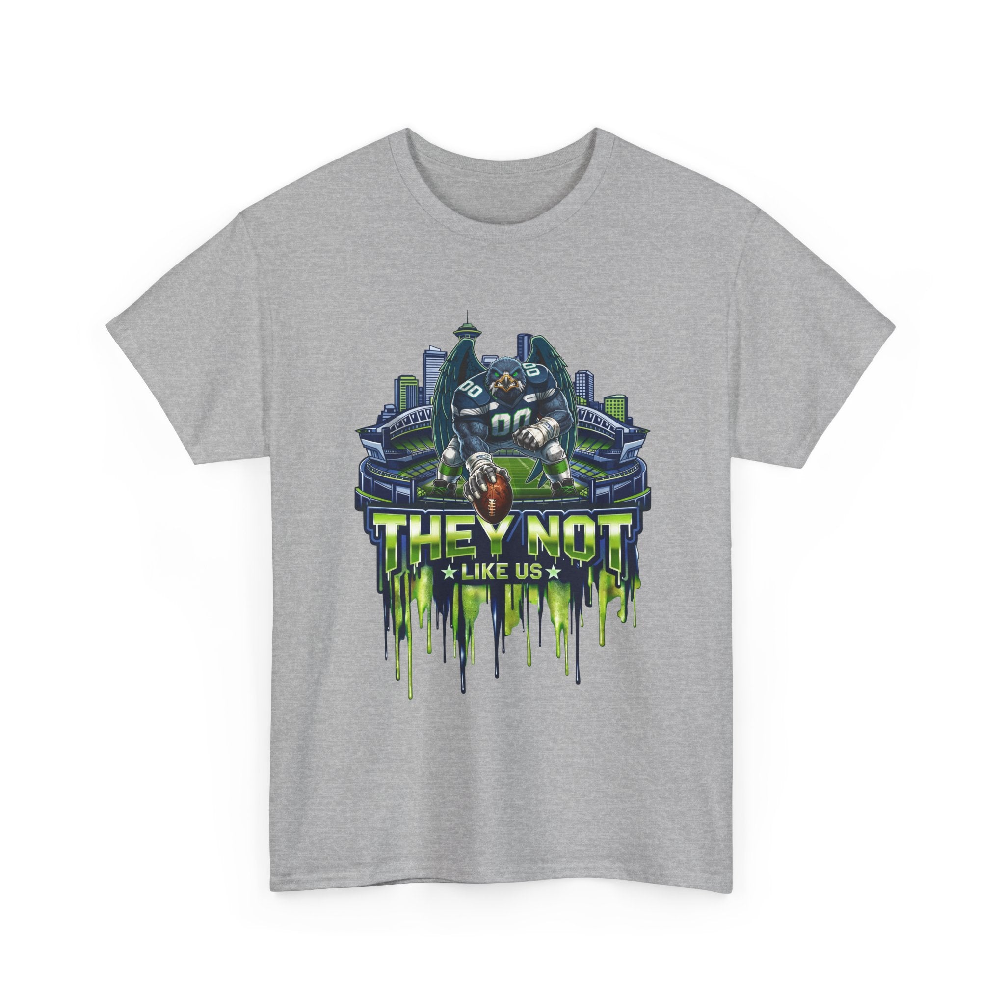 Seattle Seahawks They Not Like Us Stadium Crew T‑Shirt — "They Not Like Us" Graphic Tee