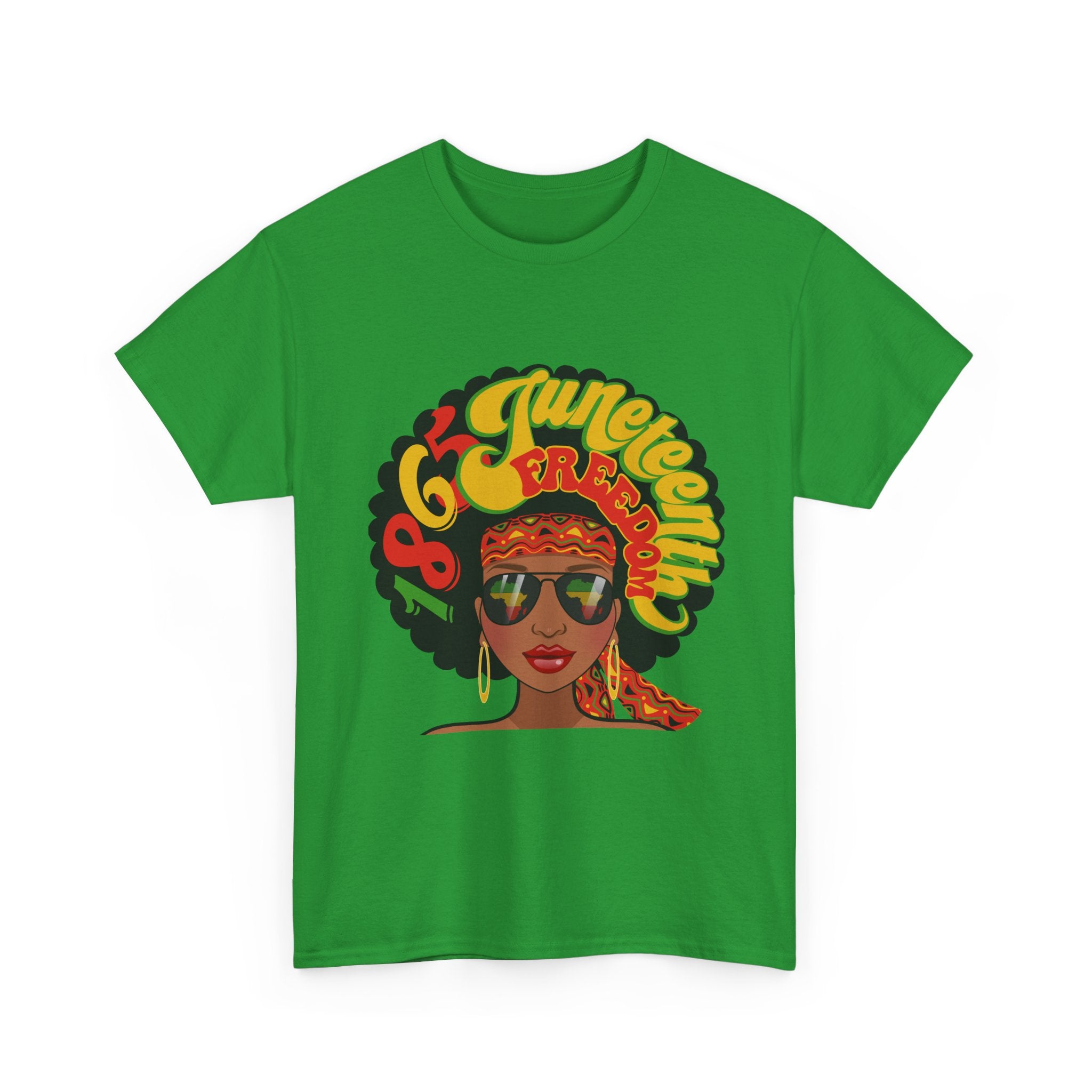Juneteenth Afro Retro '60s Queen Tee – Vintage Black Girl Magic Graphic T-Shirt