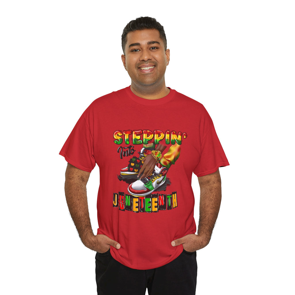 Steppin' Into Juneteenth Tee — Juneteenth Celebration Shirt