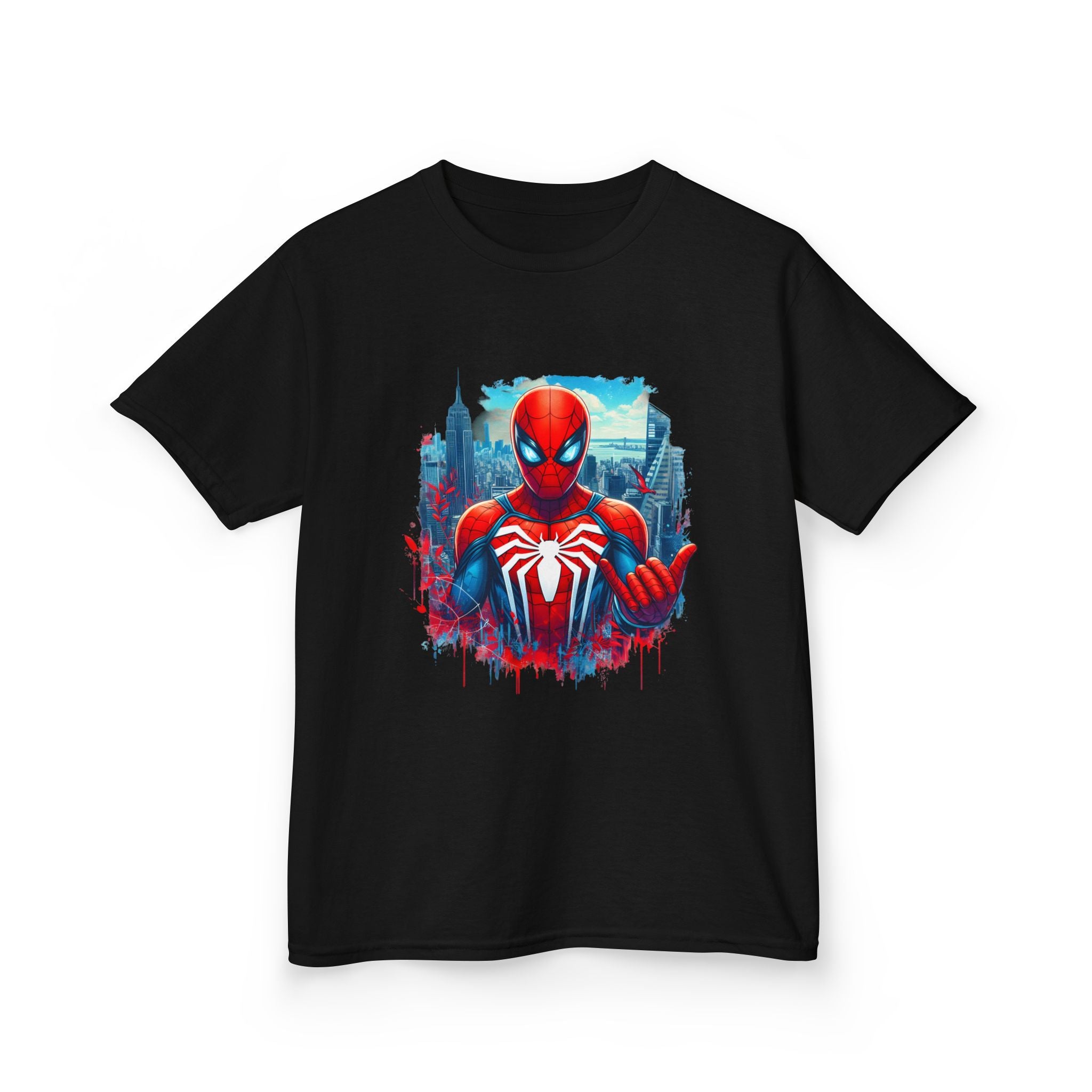 Kids Spider-Man Hero T-Shirt — City Skyline Graphic Tee