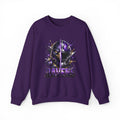 Ravens Football Crewneck Sweatshirt — Purple Raven Helmet Graphic