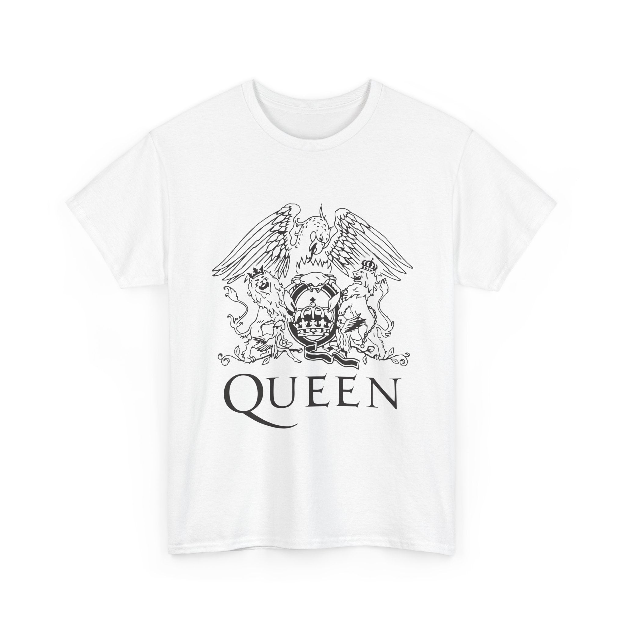 Queen Band Crest T-Shirt — Vintage Rock Logo Tee