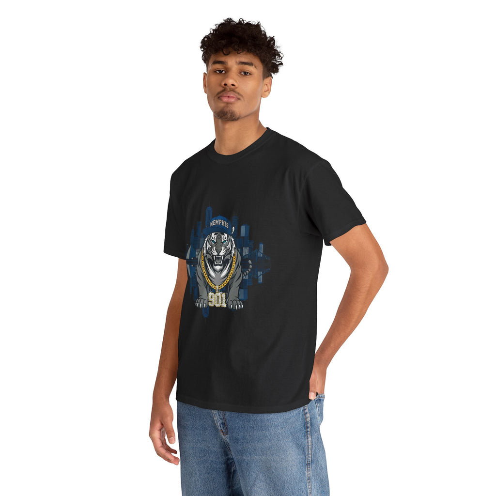 Tiger City Skyline T‑Shirt — Memphis 901 Vintage Sports Graphic Tee