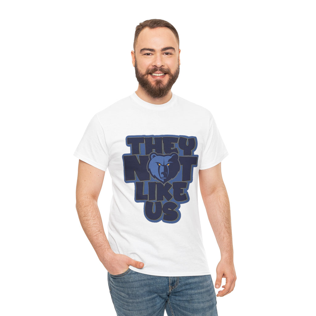 They Not Like Us Bear T-Shirt — Retro Grizzlies Fan Tee